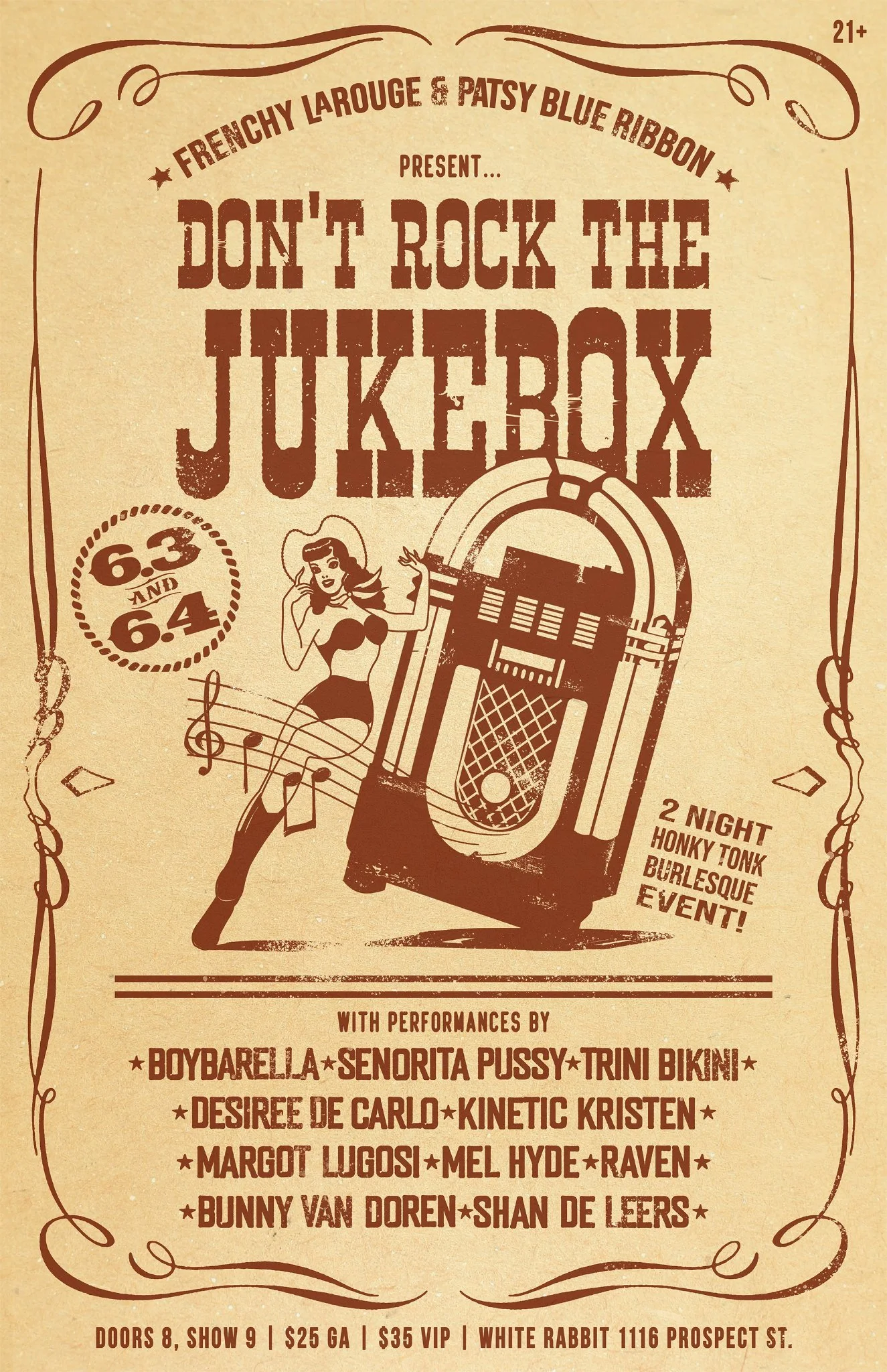 Don't Rock the Jukebox presented by Frenchy LaRouge and Patsy Blue Ribbon