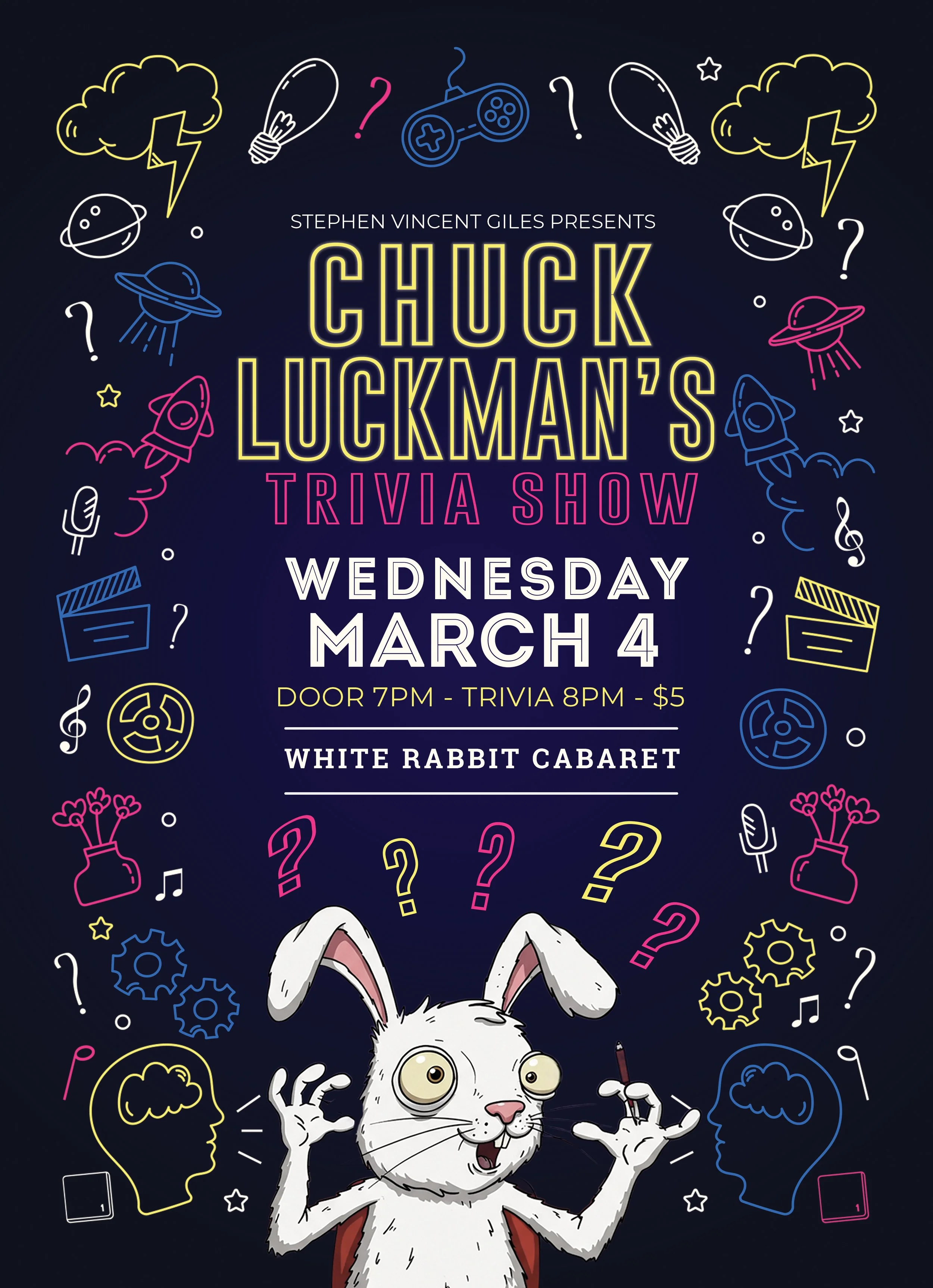 Chuck Luckman's Trivia Show presented by Stephen Vincent Giles  