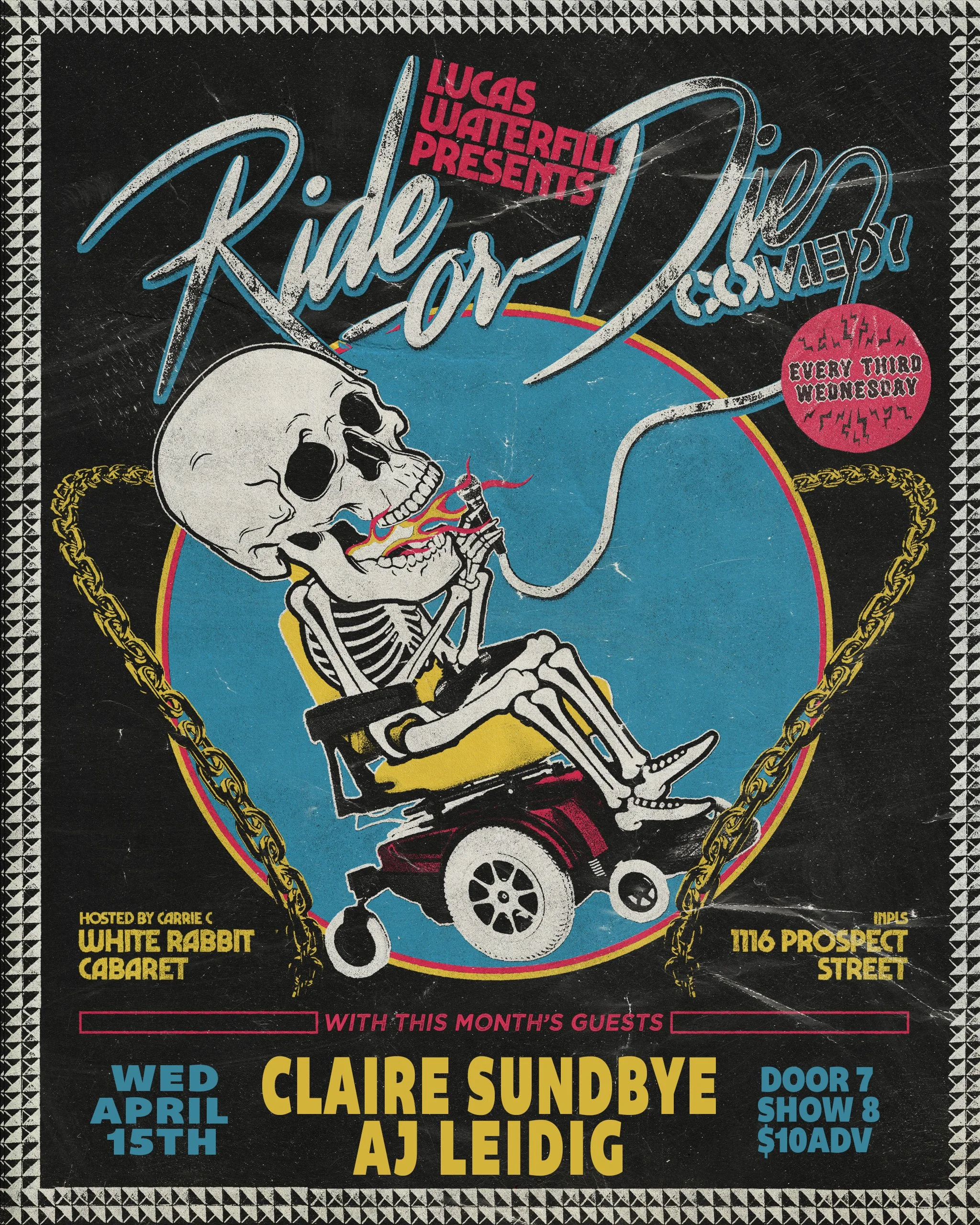 Lucas Waterfill presents Ride or Die Comedy w/ Claire Sundbye &amp; AJ Leidig