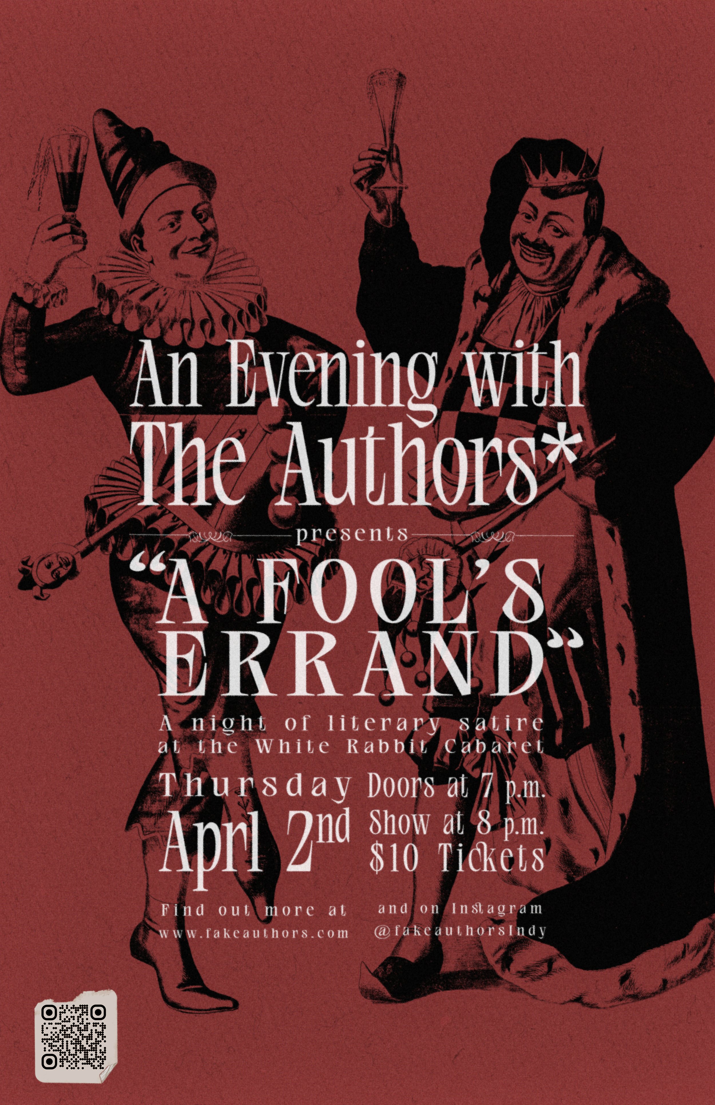 An Evening with the Authors*  - A Fools Errand