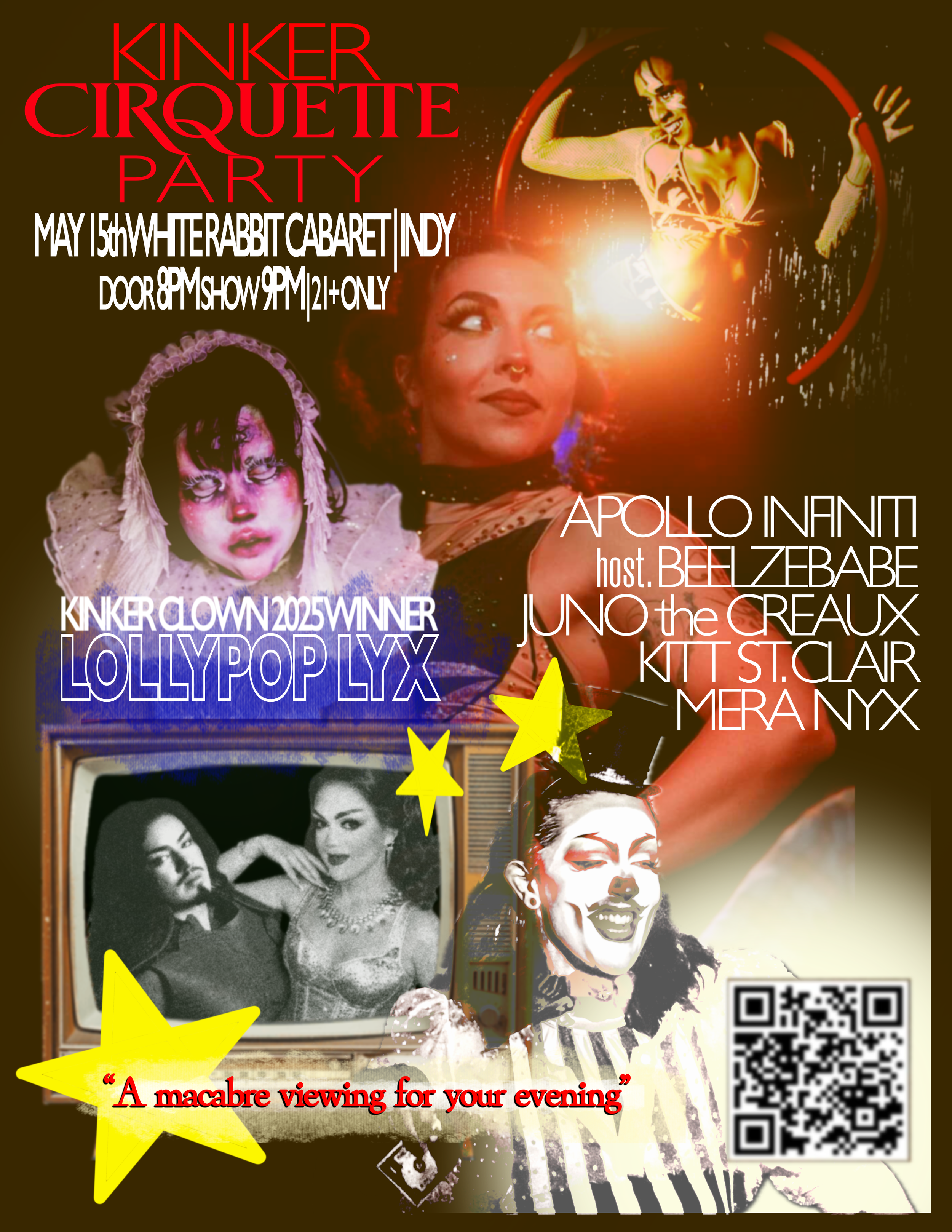 Beelzebabe presents KINKER Freakshow Cabaret  - Cirquette Party