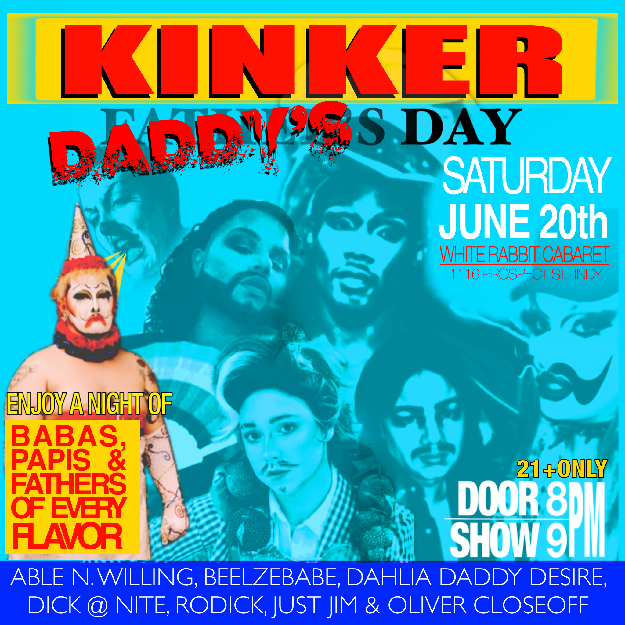 Beelzebabe presents KINKER Freakshow Cabaret  - Daddy's Day