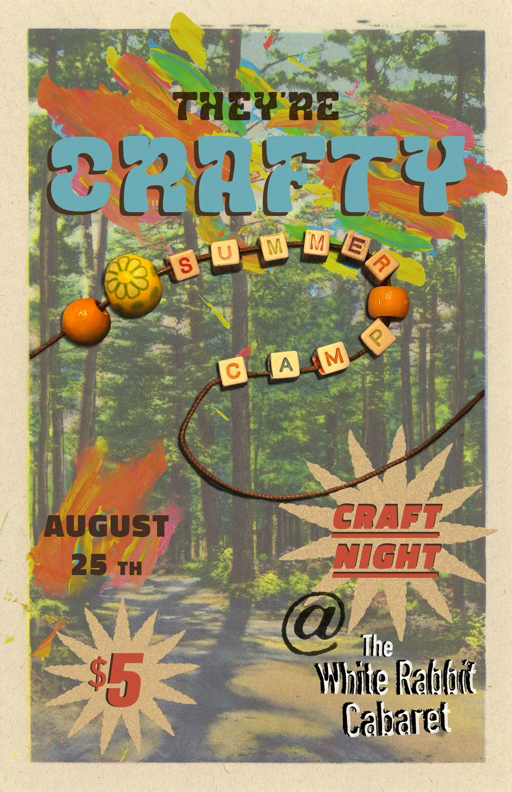 THEY’RE CRAFTY - Craft Night  - Summer Camp Edition