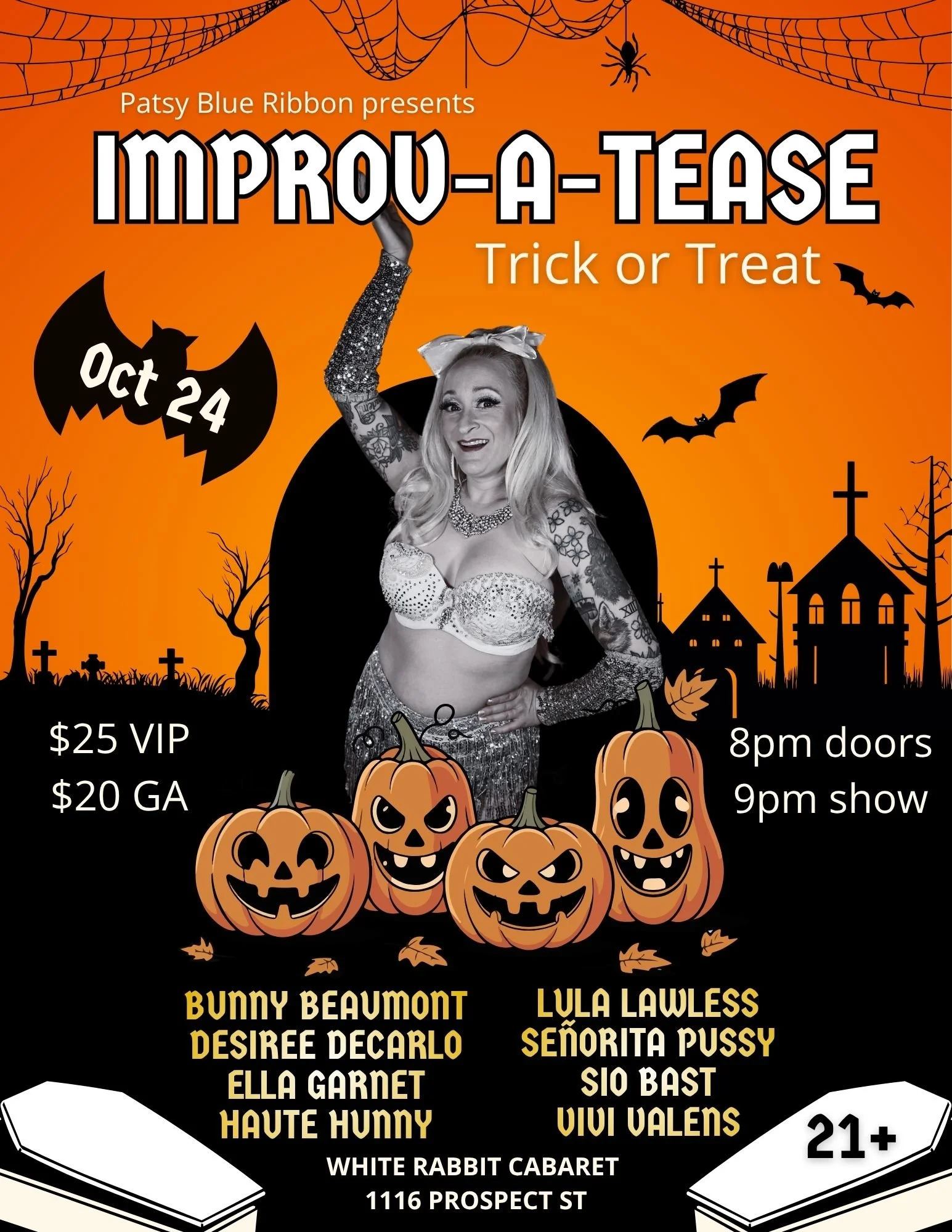 Patsy Blue Ribbon presents Improv-a-Tease: Trick or Treat
