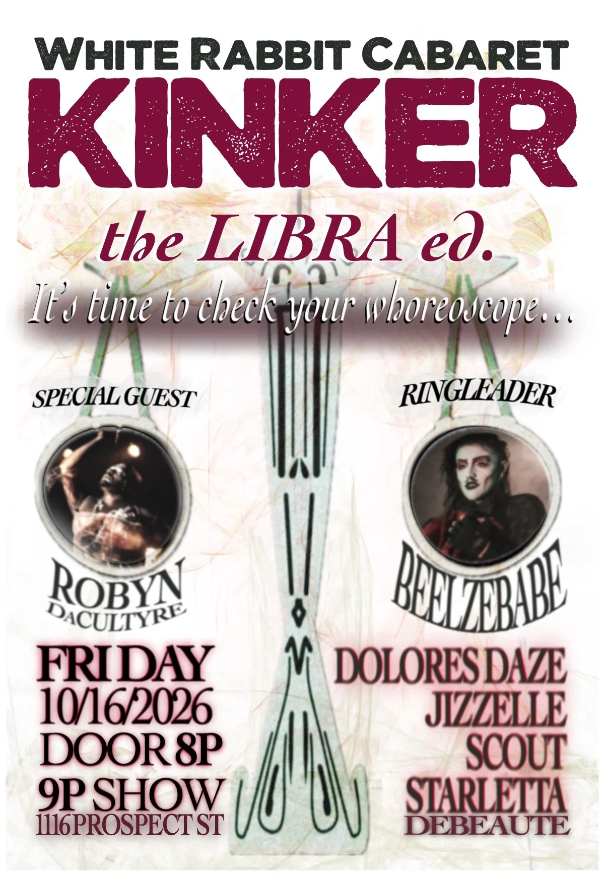 Beelzebabe presents KINKER Freakshow Cabaret: All Libra Edition