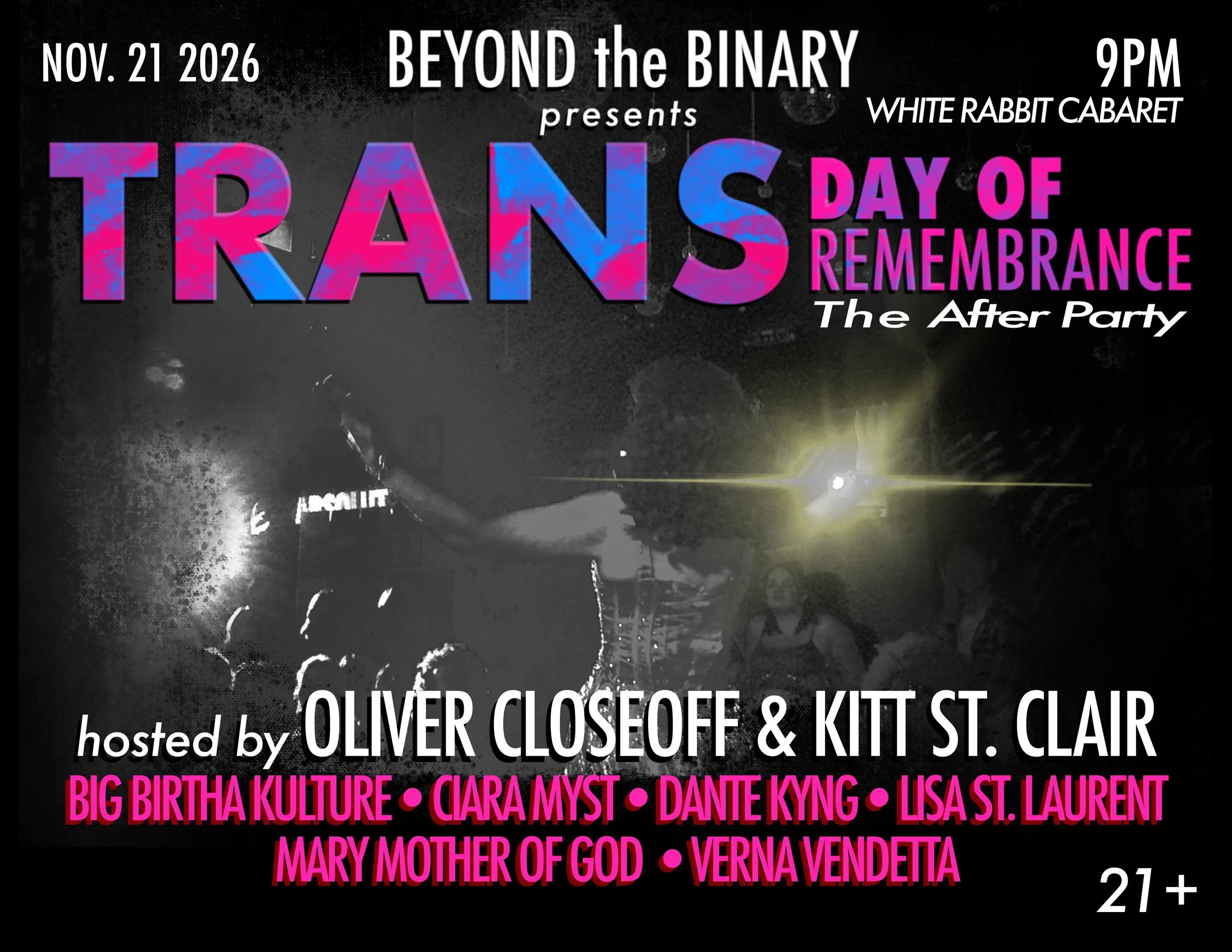Beyond the Binary presents Trans Day of Remembrance (The After Party)