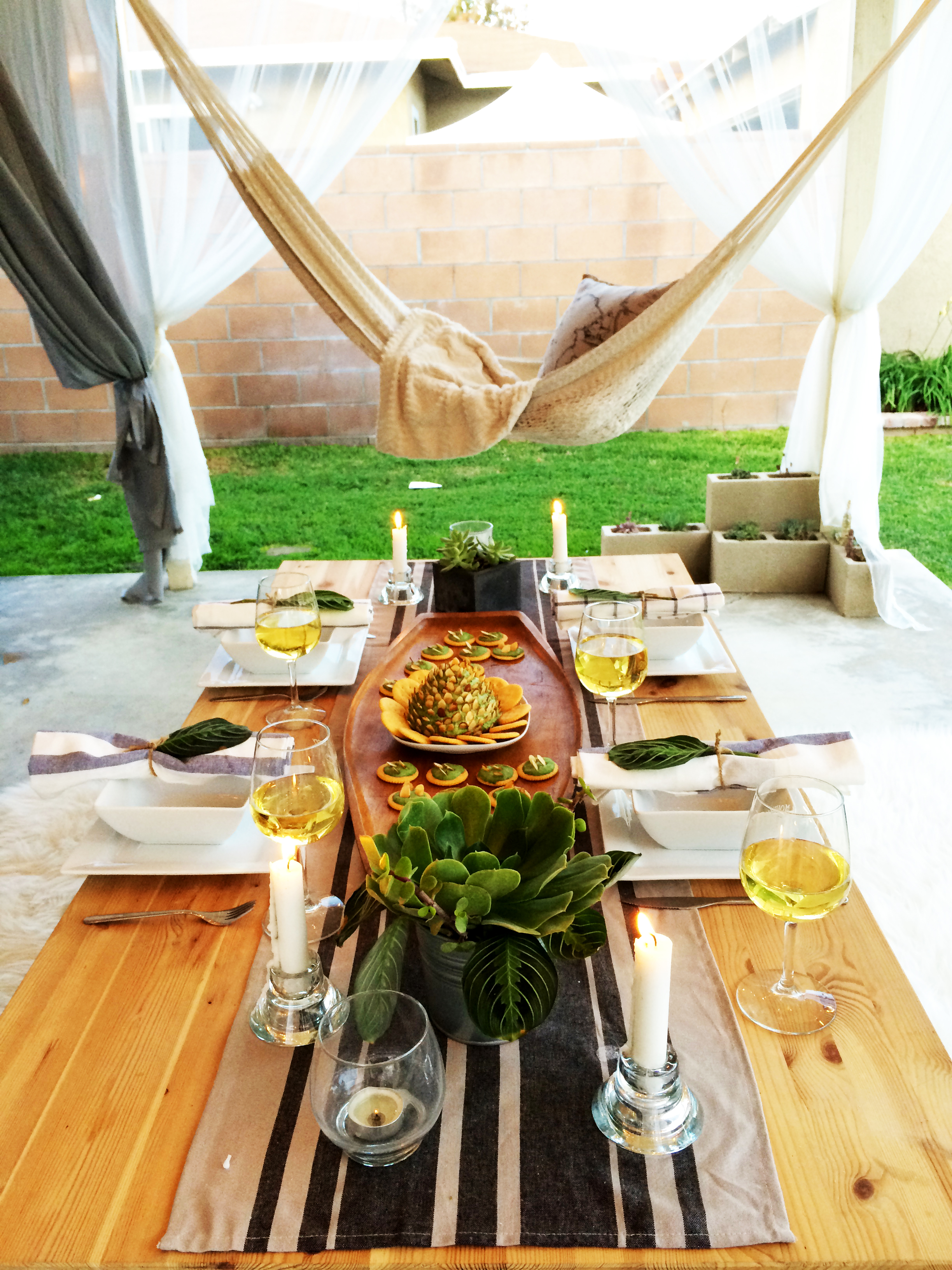 Cozy set up paired with your favorite wine.
