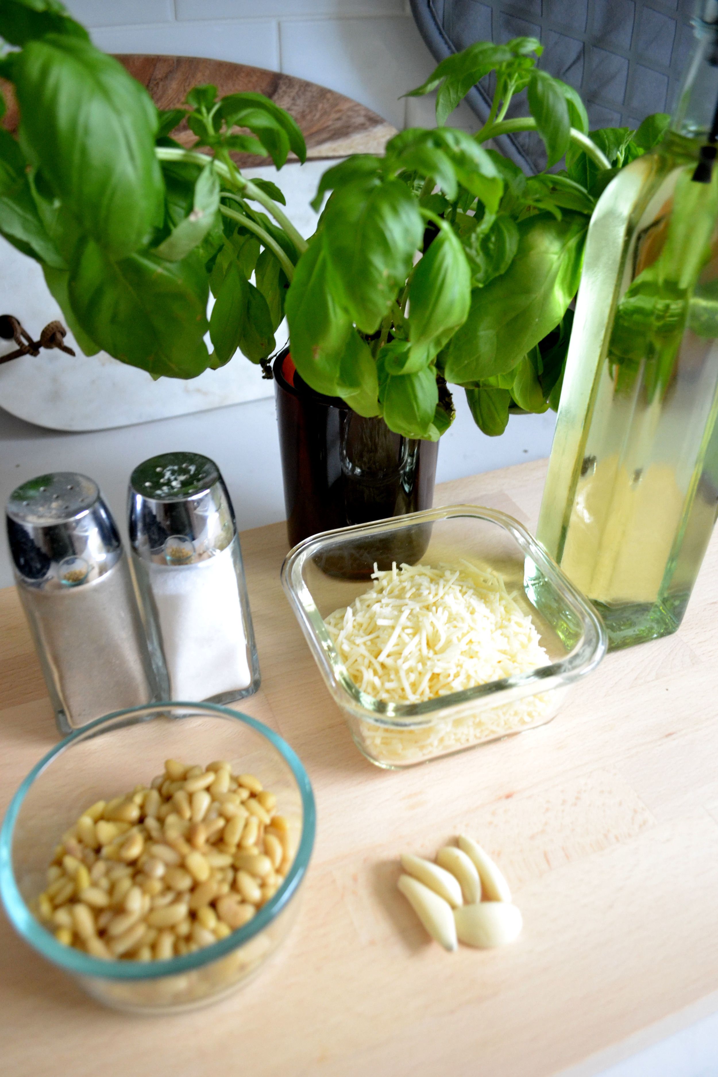 Add a variety of different ingredients to get the perfect pesto.