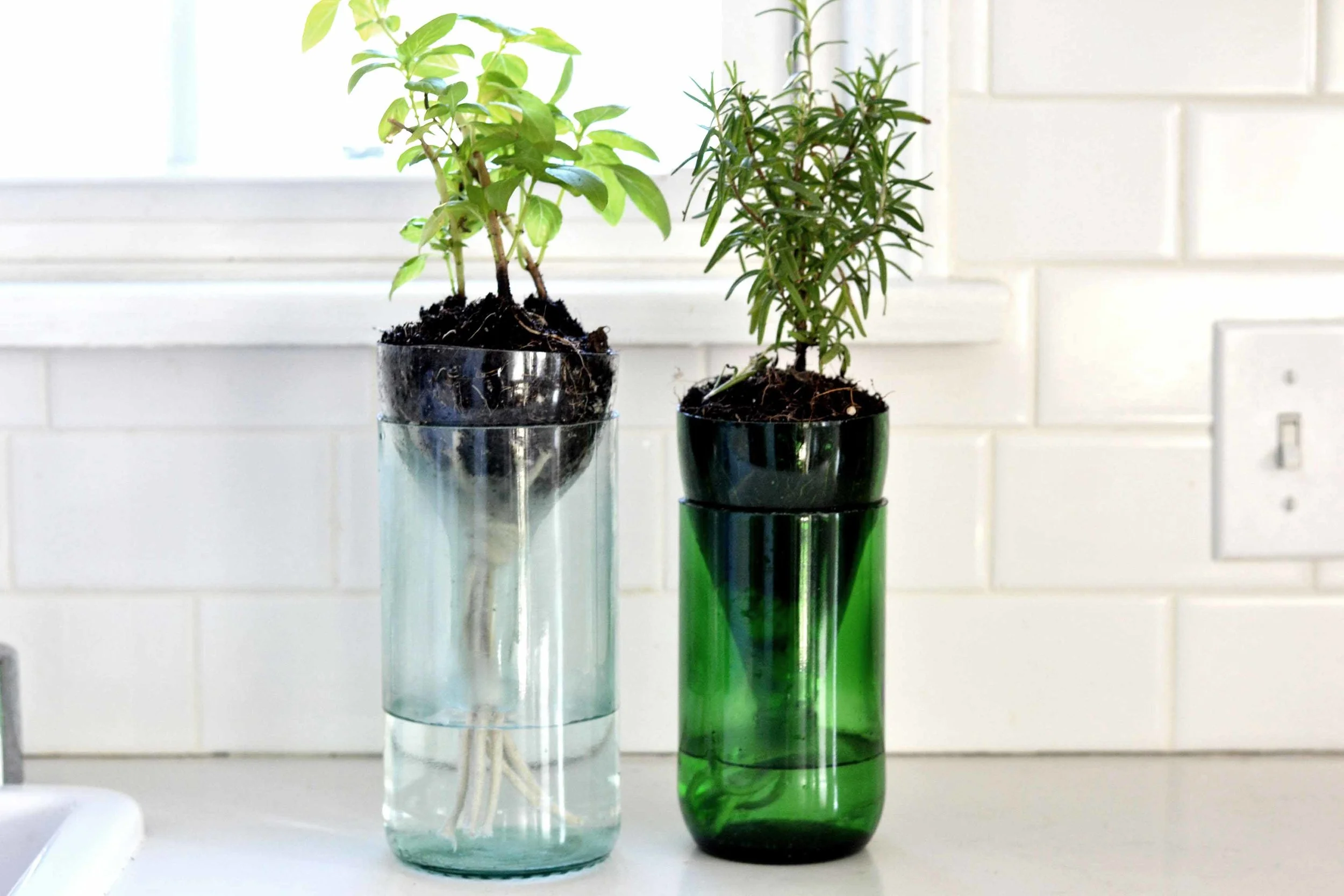                                                                                        Upcycling Glass Bottle