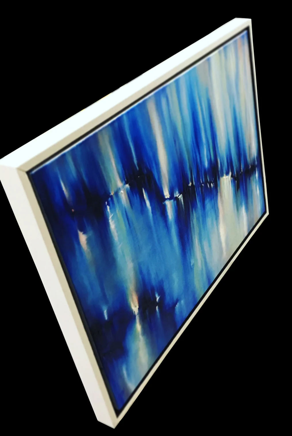 Blue Abstract painting FRAMED.JPG