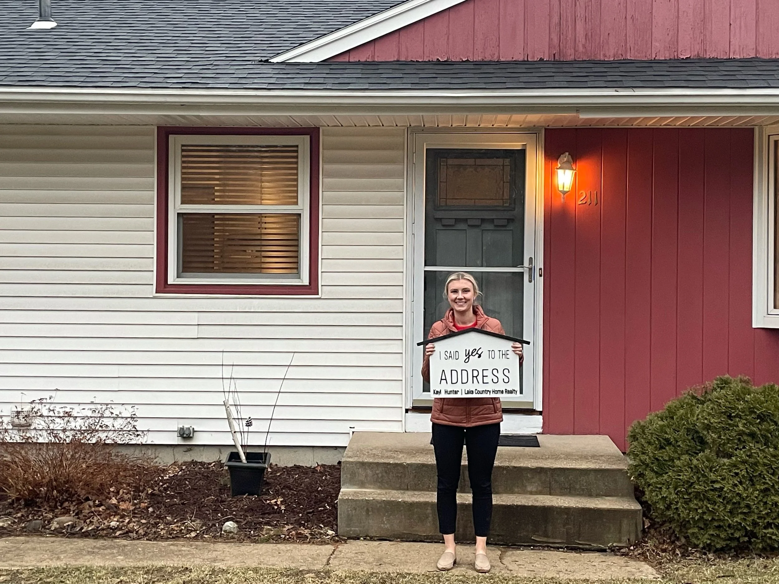 Congratulations to Kayla on your first closing!