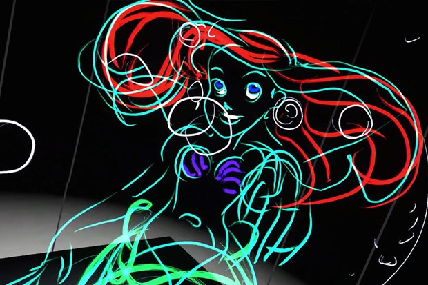 Disney drawing with virtual reality HTC Vive
