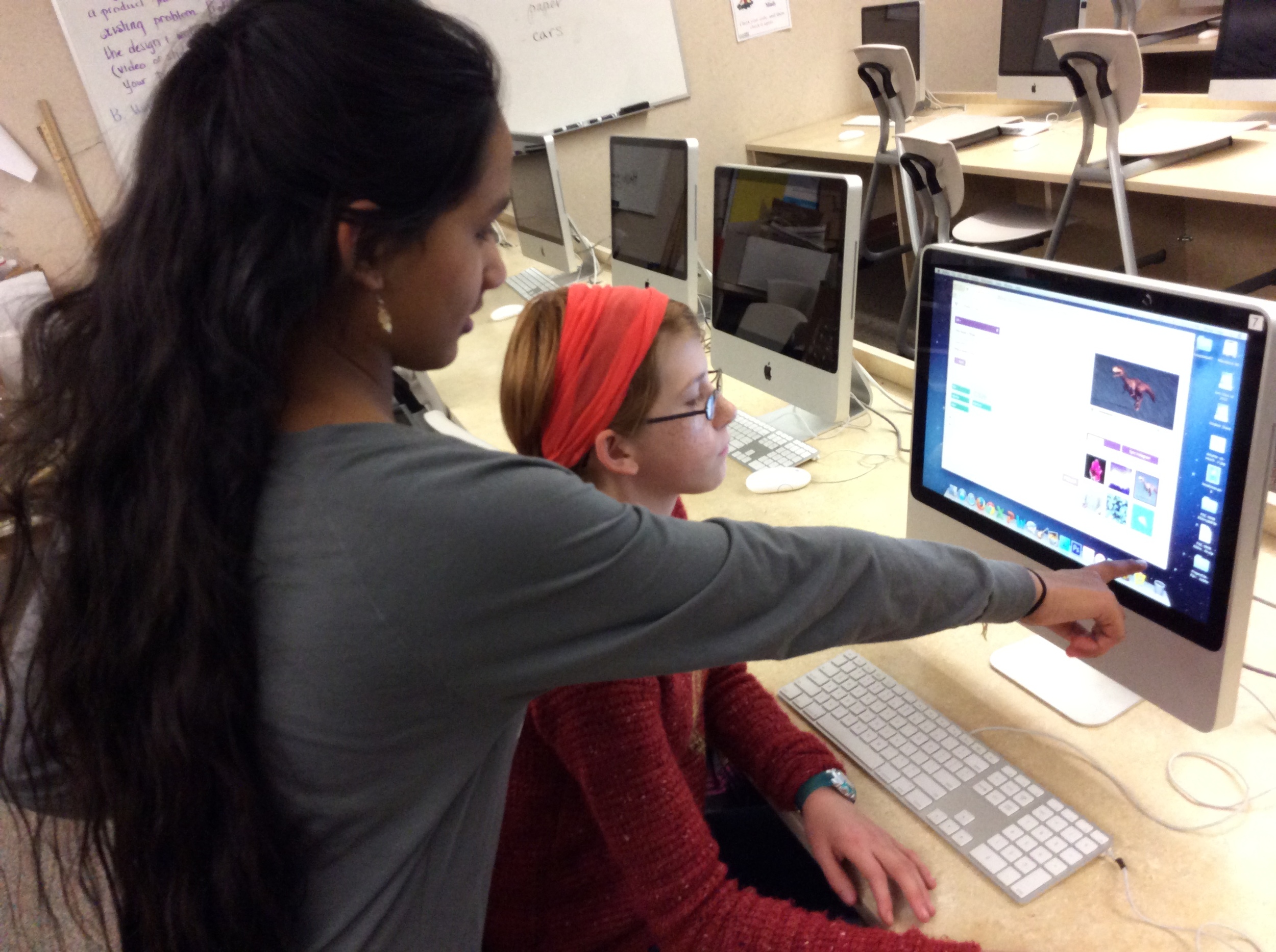 Girls coding