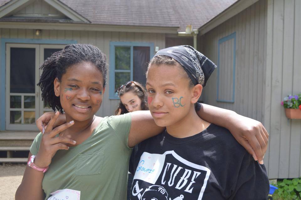Vidcode intern Kimora, on the left