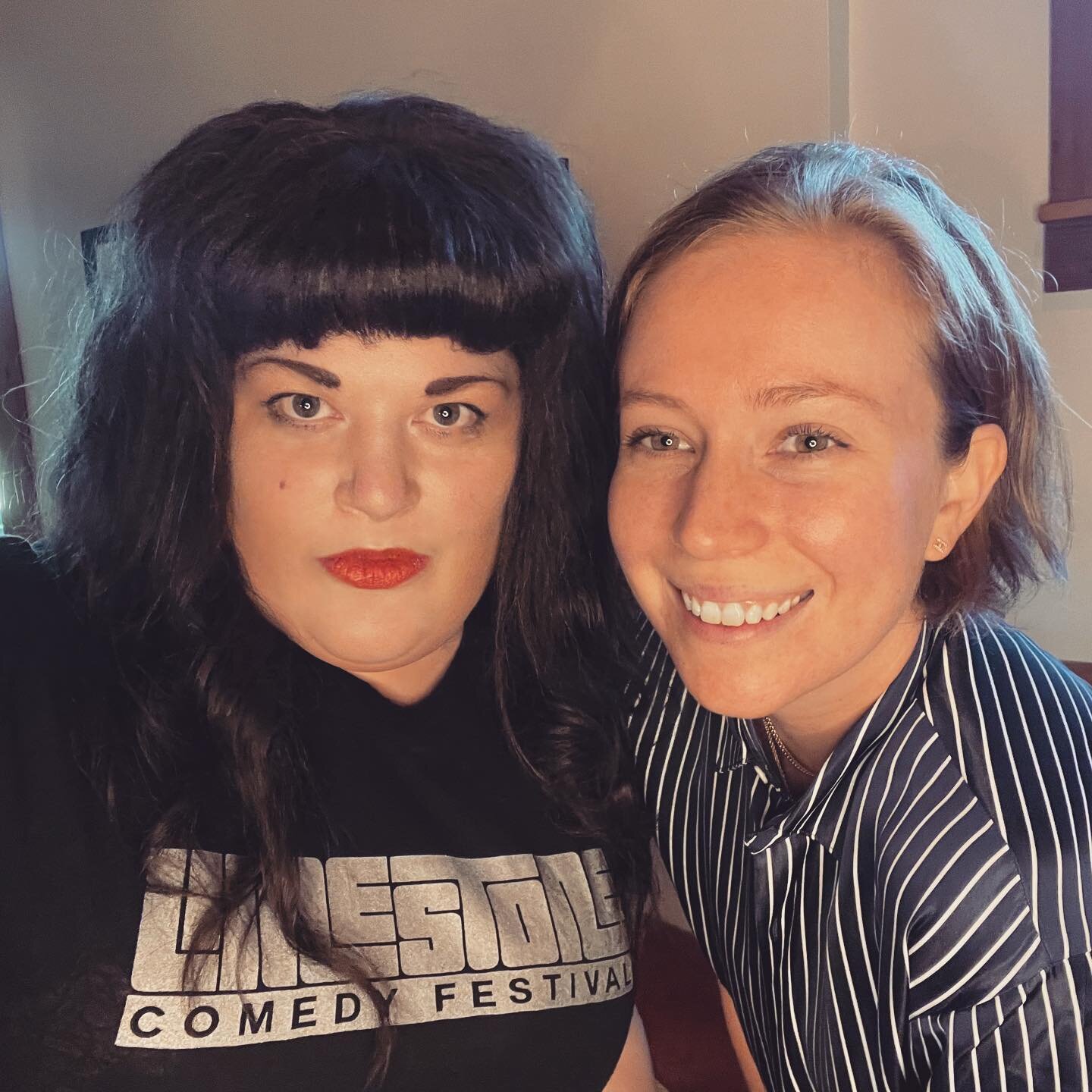 One of the best weekends of comedy I&rsquo;ve ever had. @hannaheinbinder it was so nice hanging out with you, a treat, even, and @toryleeward I appreciate you so very much. Thanks for a really great time and reeeeeally great conversation. Love you bo