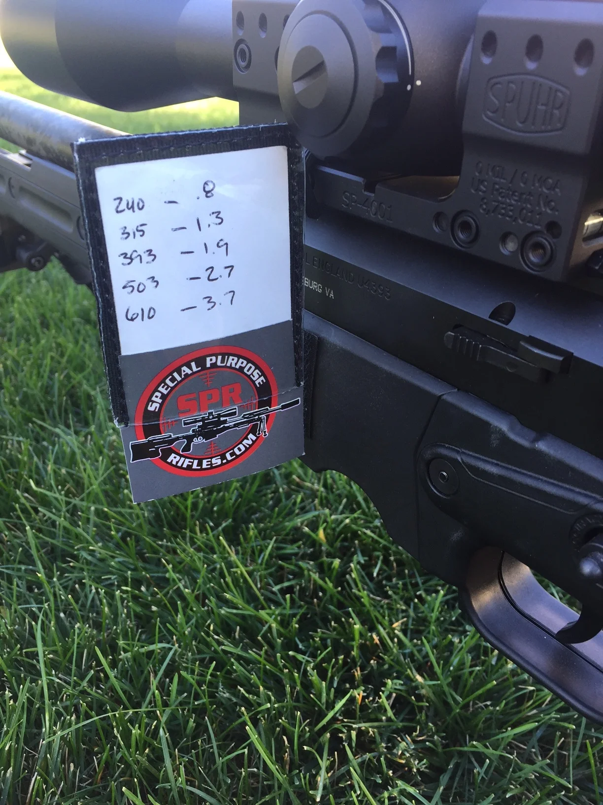 Sidewinder Python D.O.P.E Card Holder — SPECIAL PURPOSE RIFLES