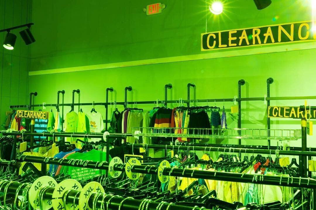 The Clearance color this week is Green.  All Green tagged clothing is half off Monday Through Wednesday; $1 on Thursday; 50 cents on Friday; 25 cents on Saturday.  Come by and shop the clearance section at either of the Brown Roof Thrift Shop Locatio