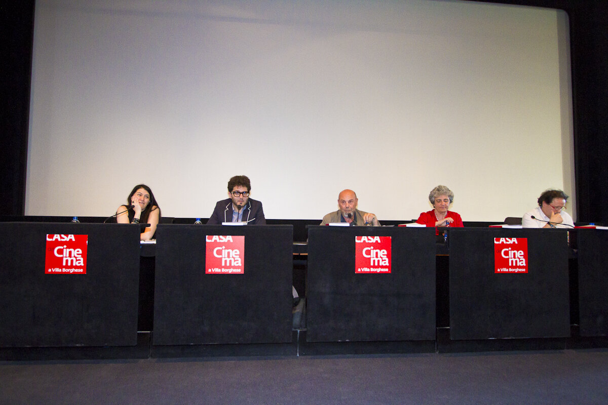 da sinistra: Silvia Tarquini, Alberto Spadafora, Luca Bigazzi, Caterina d’Amico, Enrico Magrelli