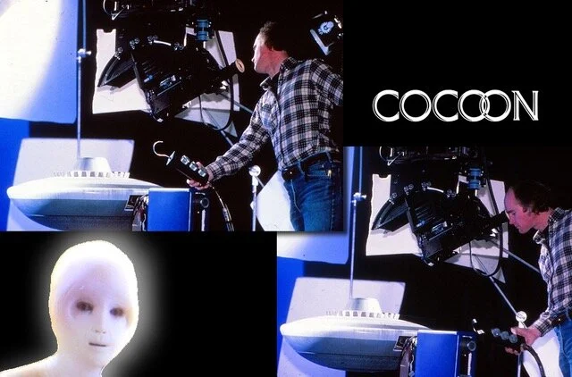 Scott Farrar sul set di Cocoon