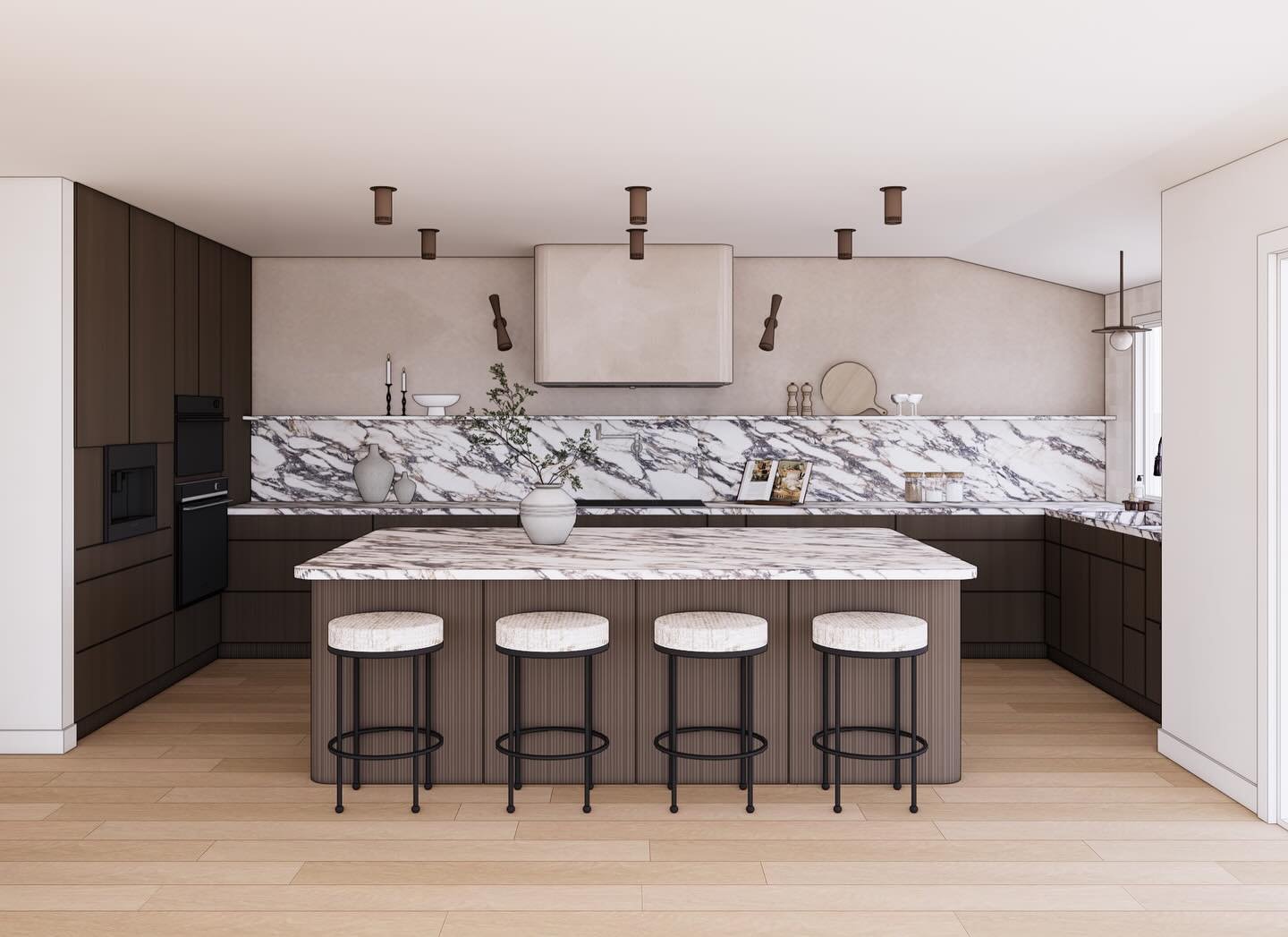 A little sneak peek at this stunning kitchen in the heart of the Central Corridor. One of my favorite parts of the design process is providing 3D renderings for my clients so they can truly see their renovation or new build come to life. This one is 