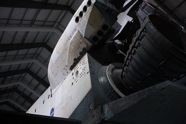 Dedicated to the pioneers - in space
.
.
.
.
This is a detail view of the #Endeavour #SpaceShuttle. 
They used to call it a &ldquo;brick&rdquo; when it was time to make it land back on earth. I&rsquo;m still mesmerized when I think of how challenging