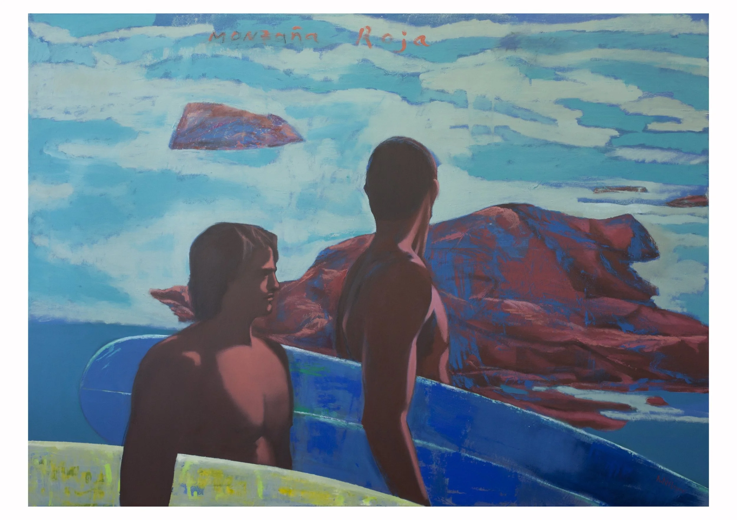 SURFERS AND RED CLIFF
