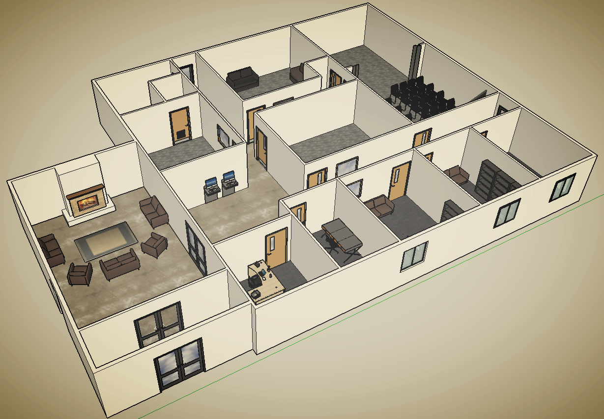 Current design proposal for building renovations.
