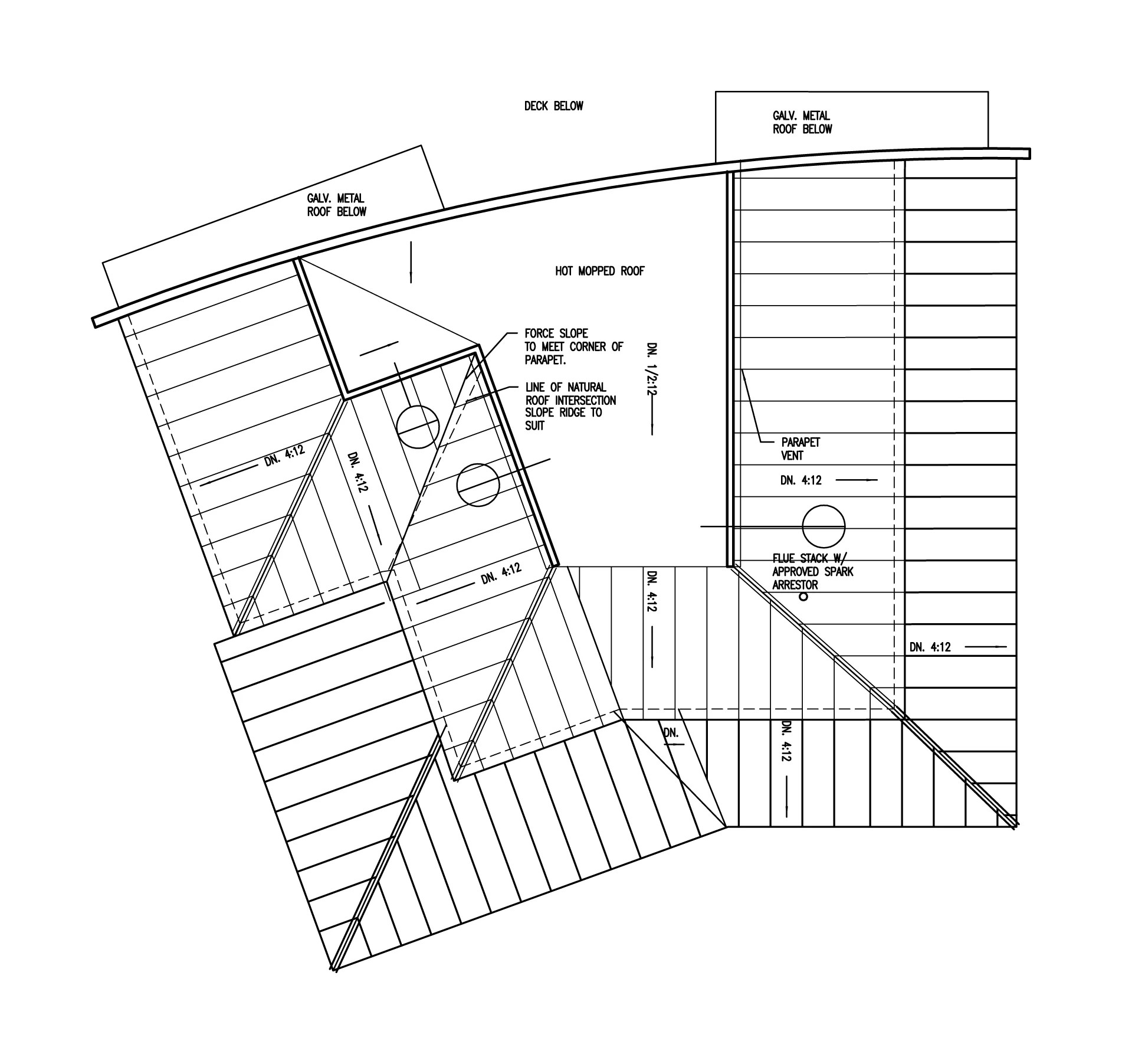 Roof Plan- Standing Seam Metal Roofing (Galv-Alum)