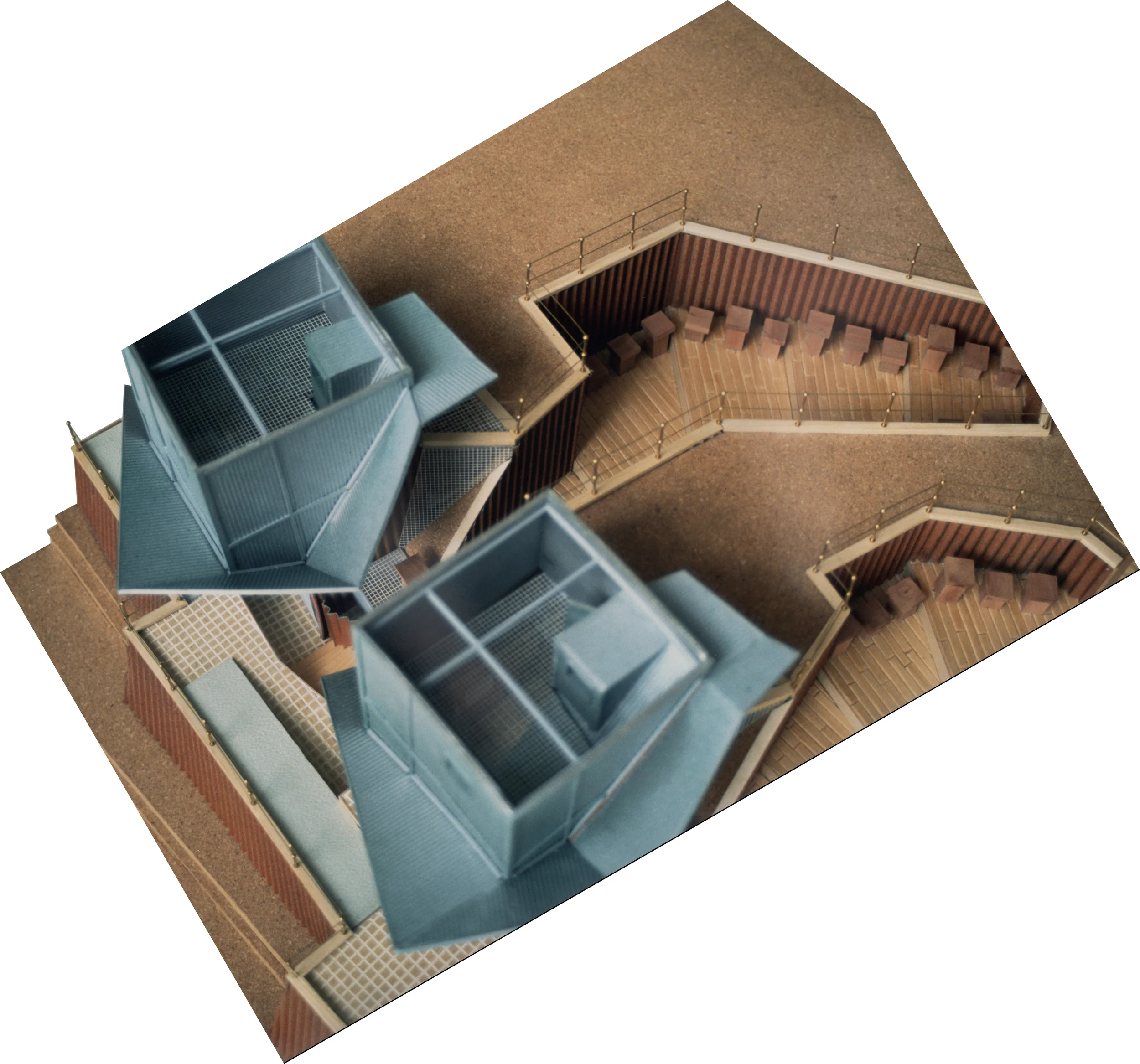 1:50 Model: can be seen from this view, there is a teaching pulpit outside of the Masters workshop where a demonstration hive is placed and there is ample space for student beekeepers to observe.