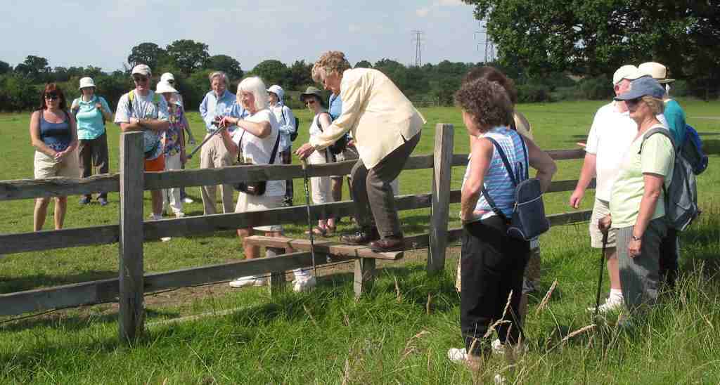 Foot travelers will negotiate with a stile in order to carry on walking along the public footpath.