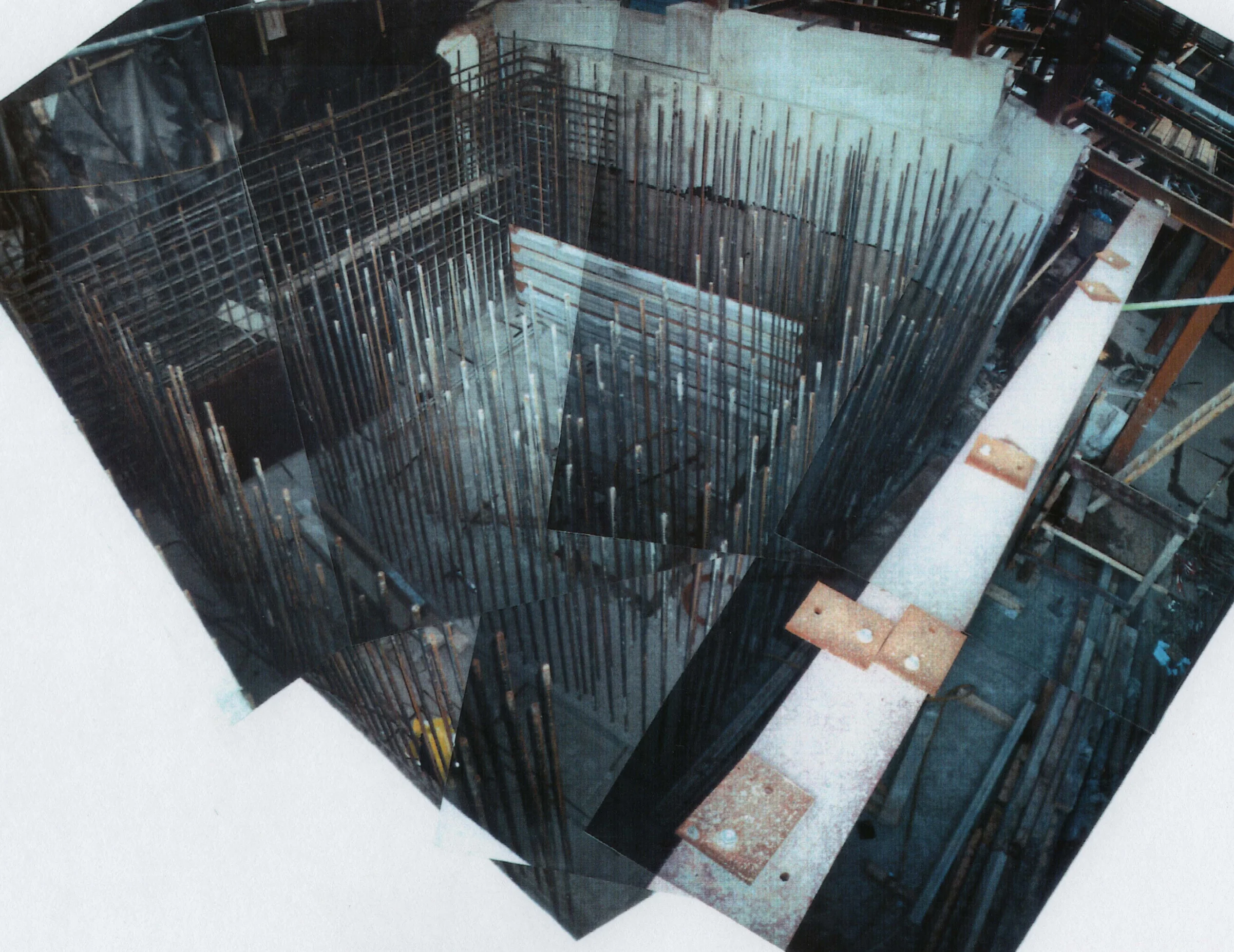 Photo 3 of reinforcing bar and concrete for the radiation shield.