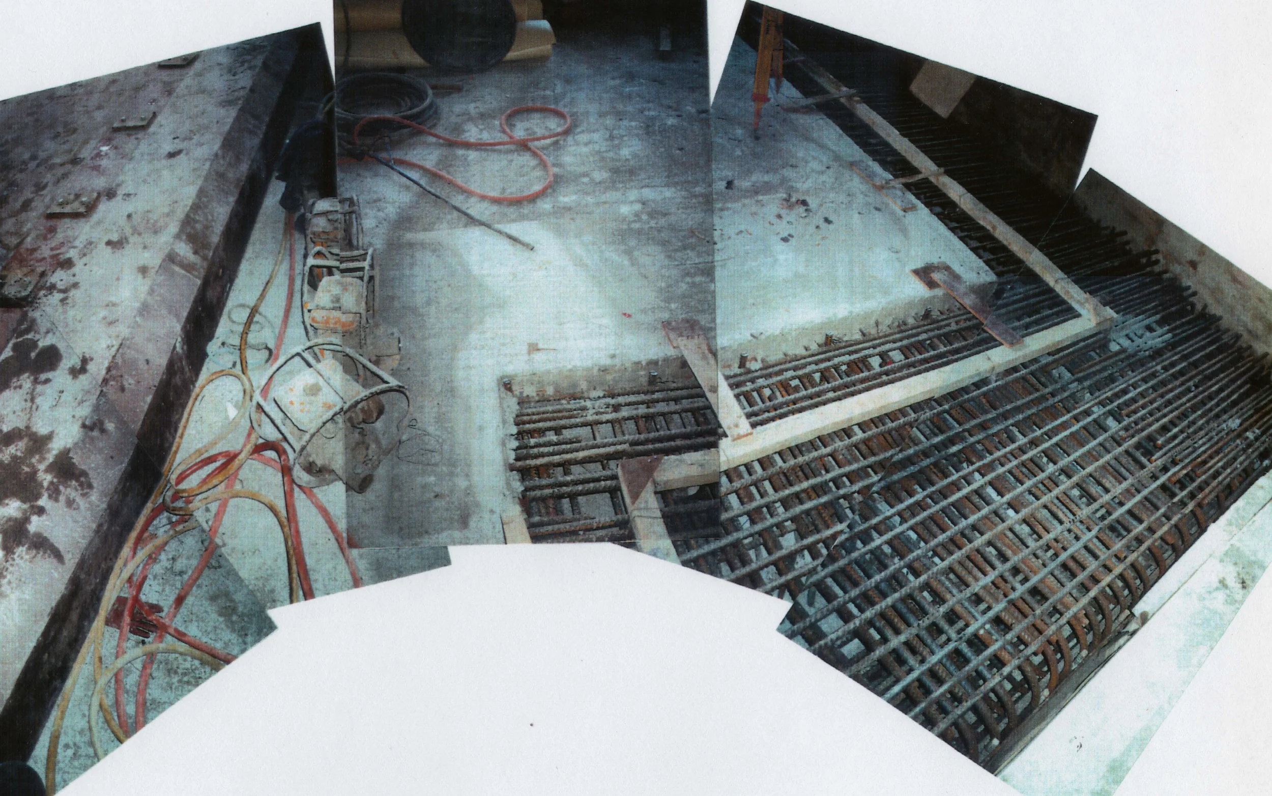 Photo 7 of reinforcing bar and concrete for the radiation shield.