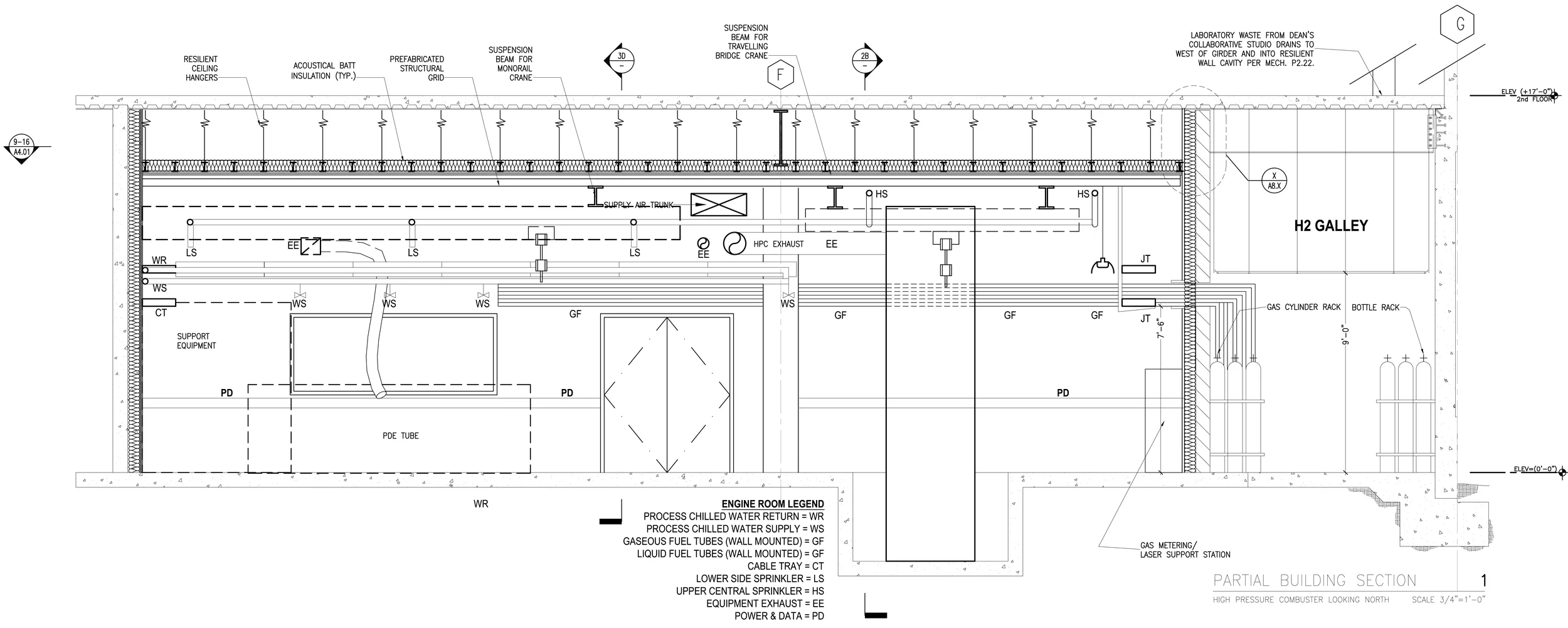 Figure 32: Enlarged Section from Sheet A3.11 of High Pressure Combuster