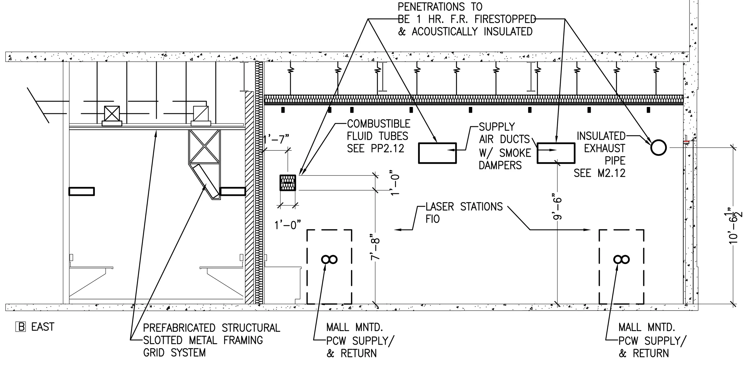 Figure 8: Interior Elevation/ Section from Sheet A5.13- Drawing & Design Coordination by John Millard