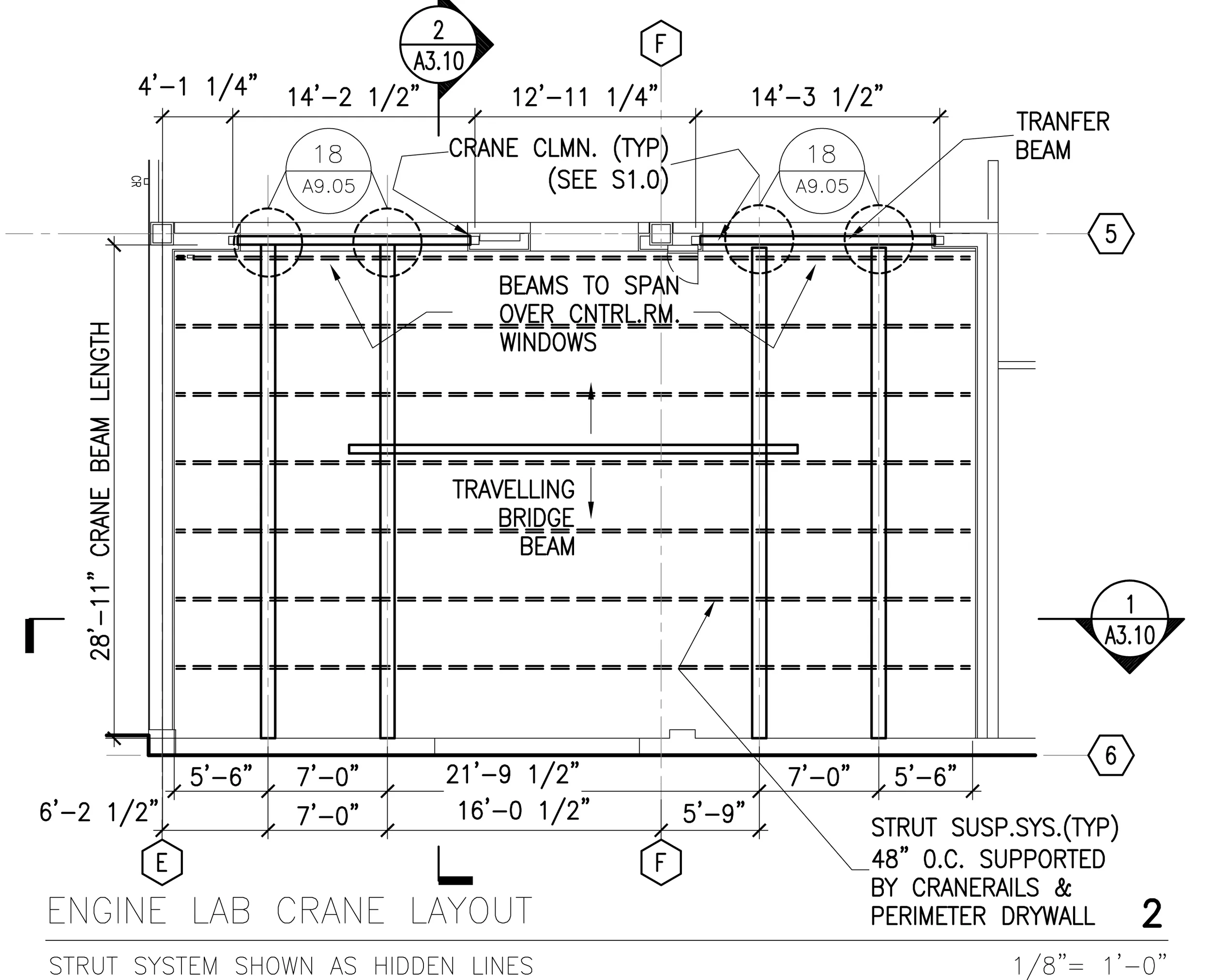 Figure 17: Enlarged Plan from A4.01- Crane Layout