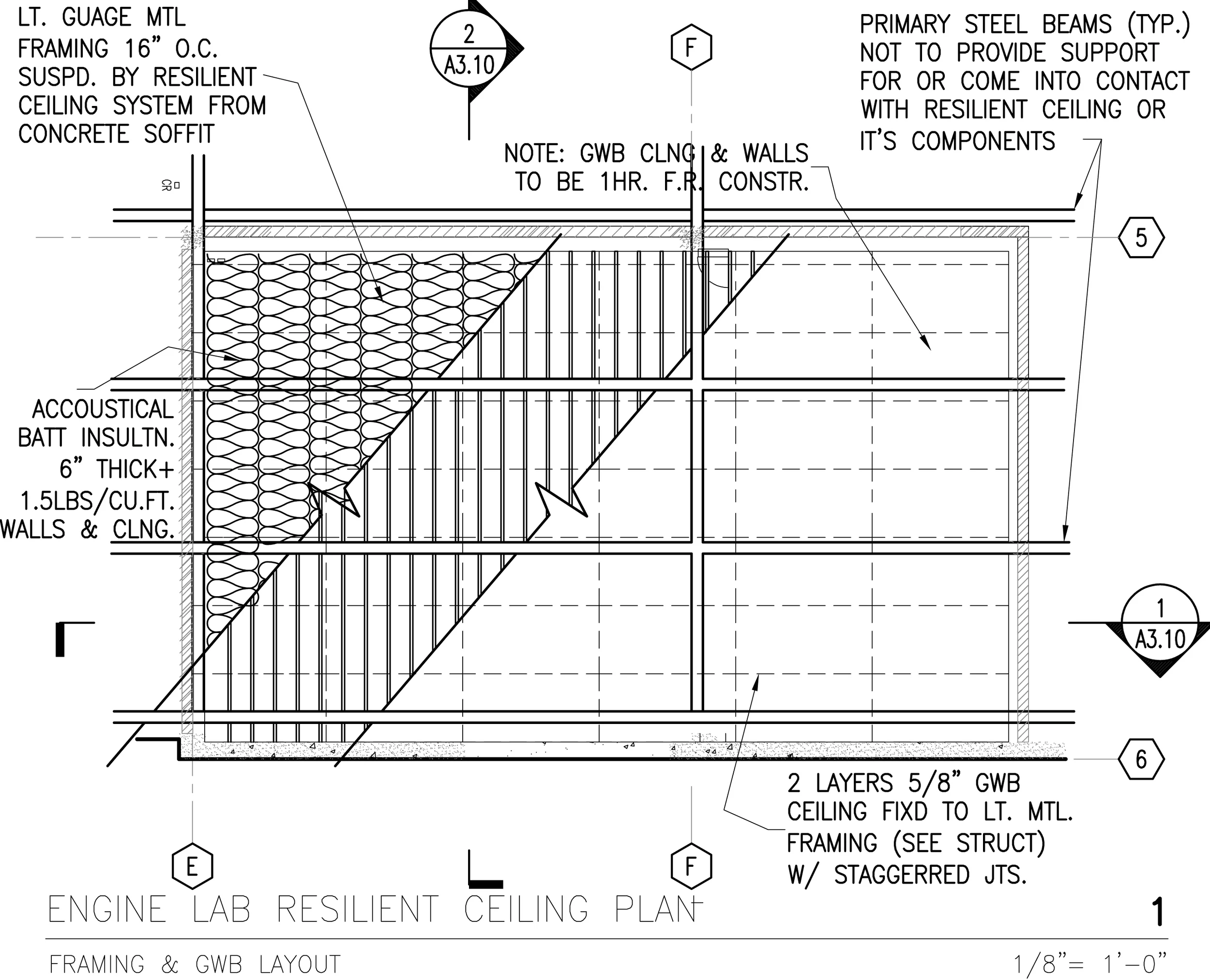 Figure 15: Enlarged Plan from A4.01- Resilient Enclosure Components