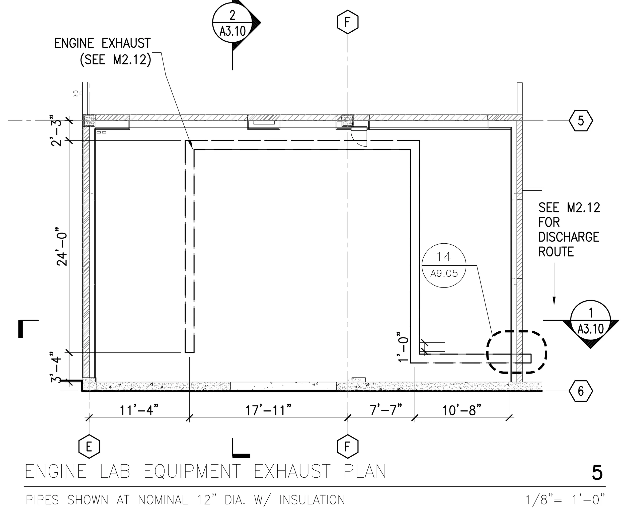 Figure 23: Enlarged Plan from A4.01- Dedicated Engine Exhaust