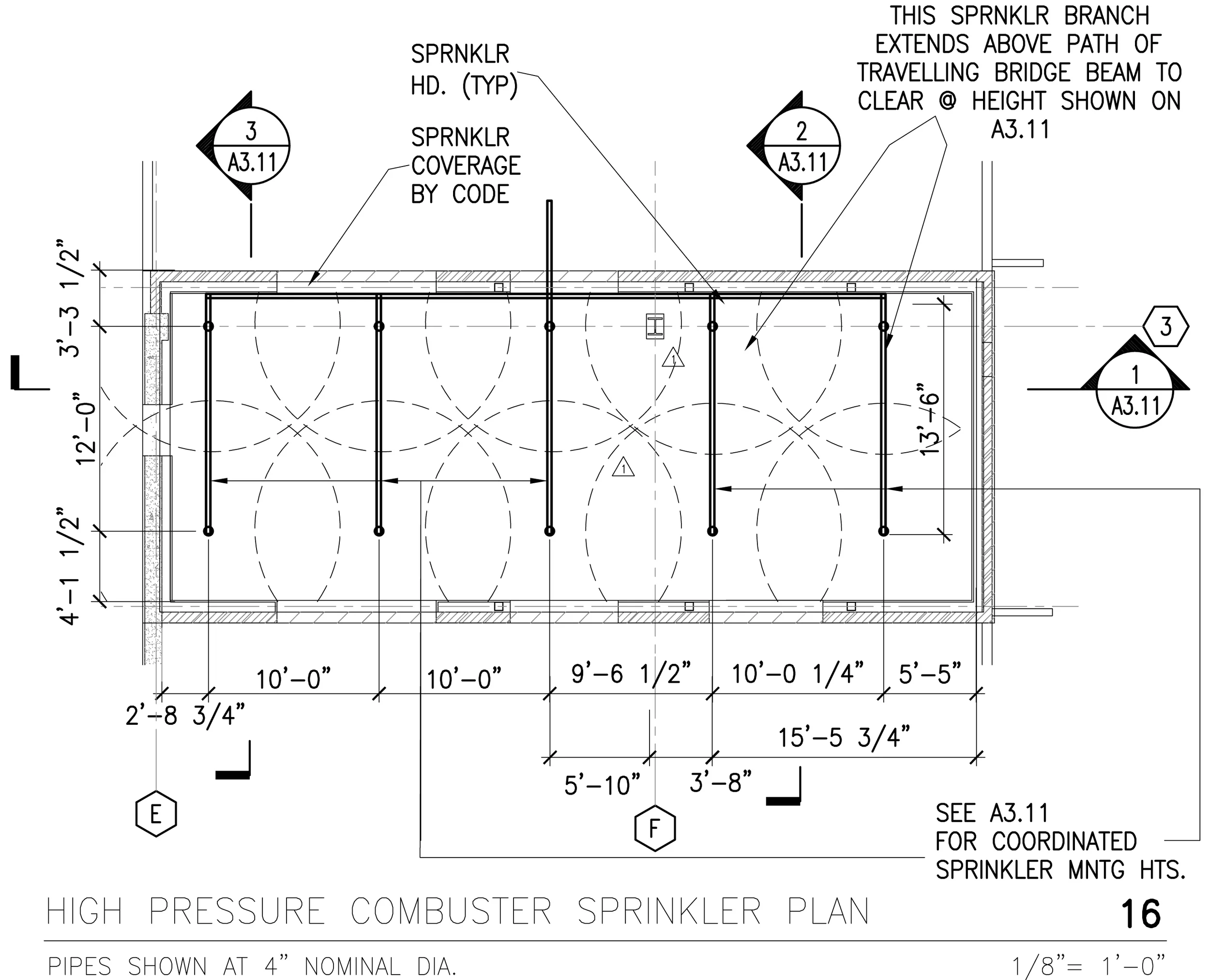 Figure 51: Enlarged Plan from A4.01- Sprinkler Layout