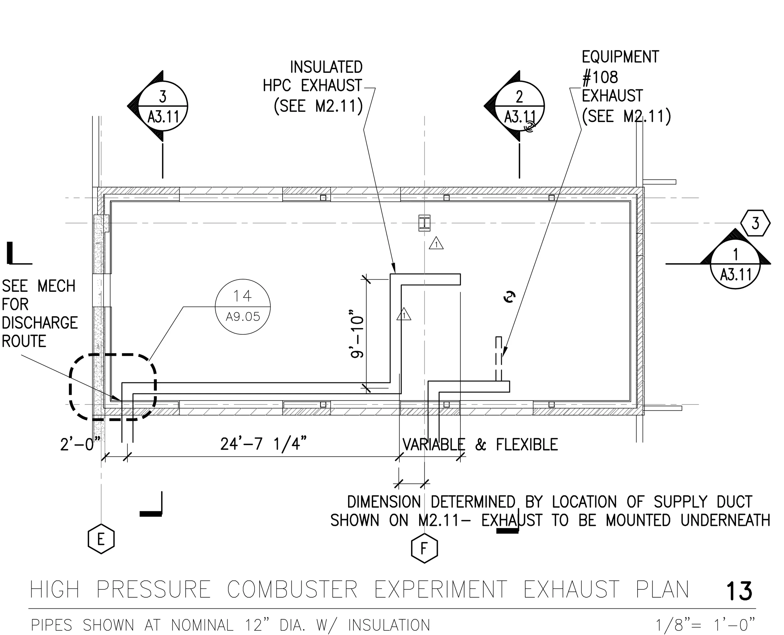 Figure 47: Enlarged Plan from A4.01- Exhaust Layout