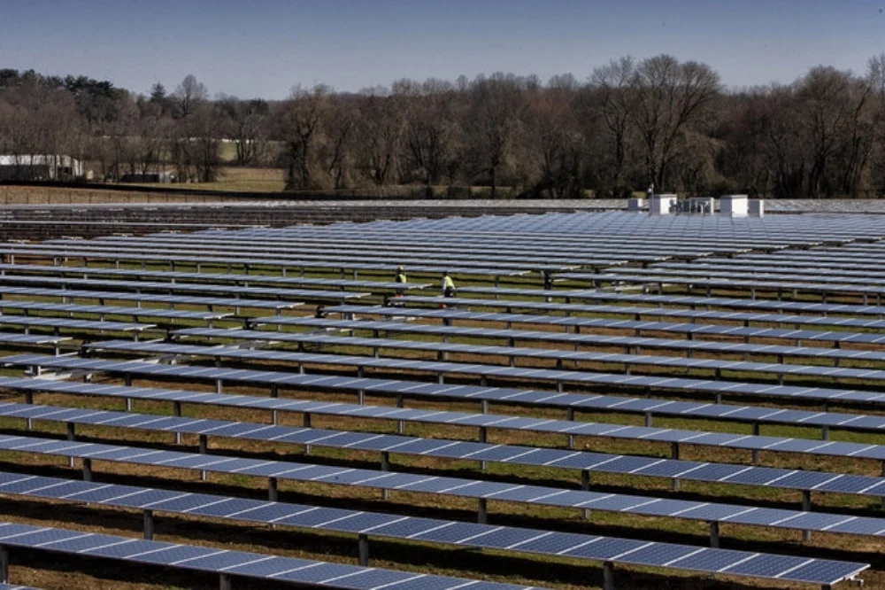 Figure 9: Inverter placement can cause shading on modules.