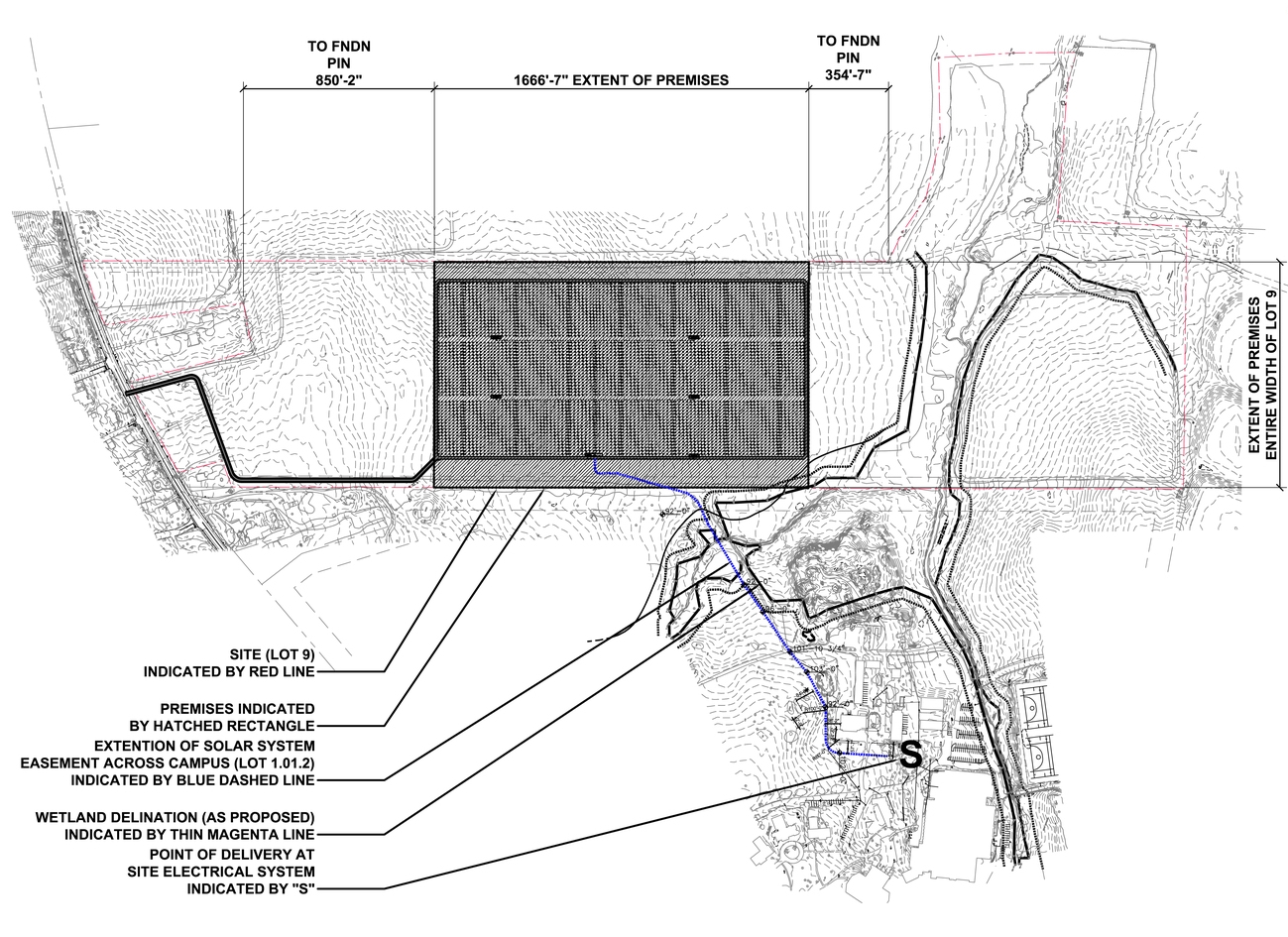 Figure 5: Description of the Premises that is subject to a lease of the land occupied by the 30 acre sun farm.