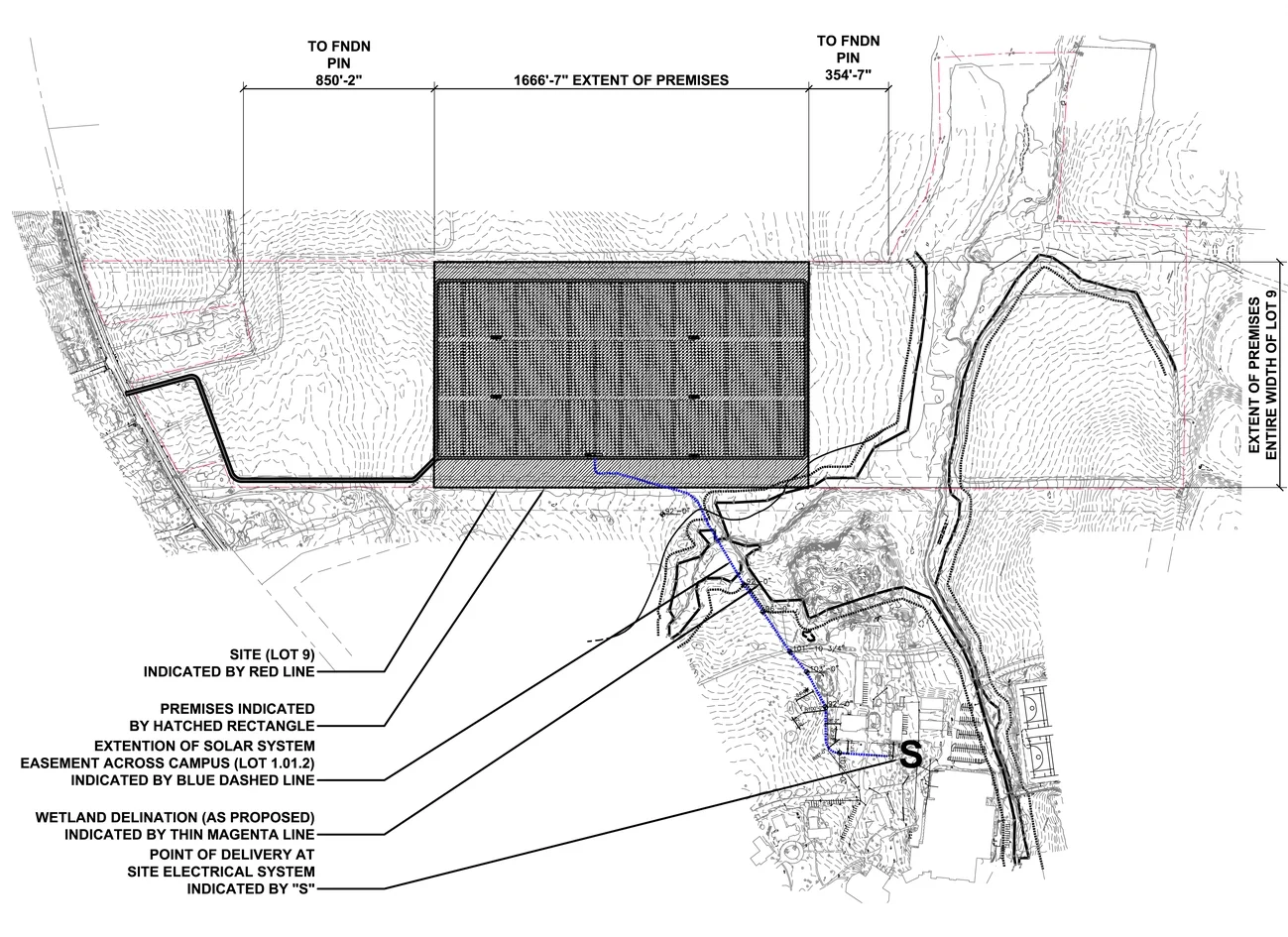 Figure 5: Description of the Premises that is subject to a lease of the land occupied by the 30 acre sun farm.
