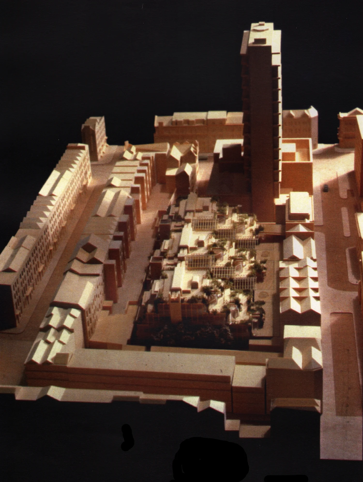 Figure 1: Emerald Street Redevelopment Site Model: Proposal required a road closure of a Central London Mews called "Emerald Street".