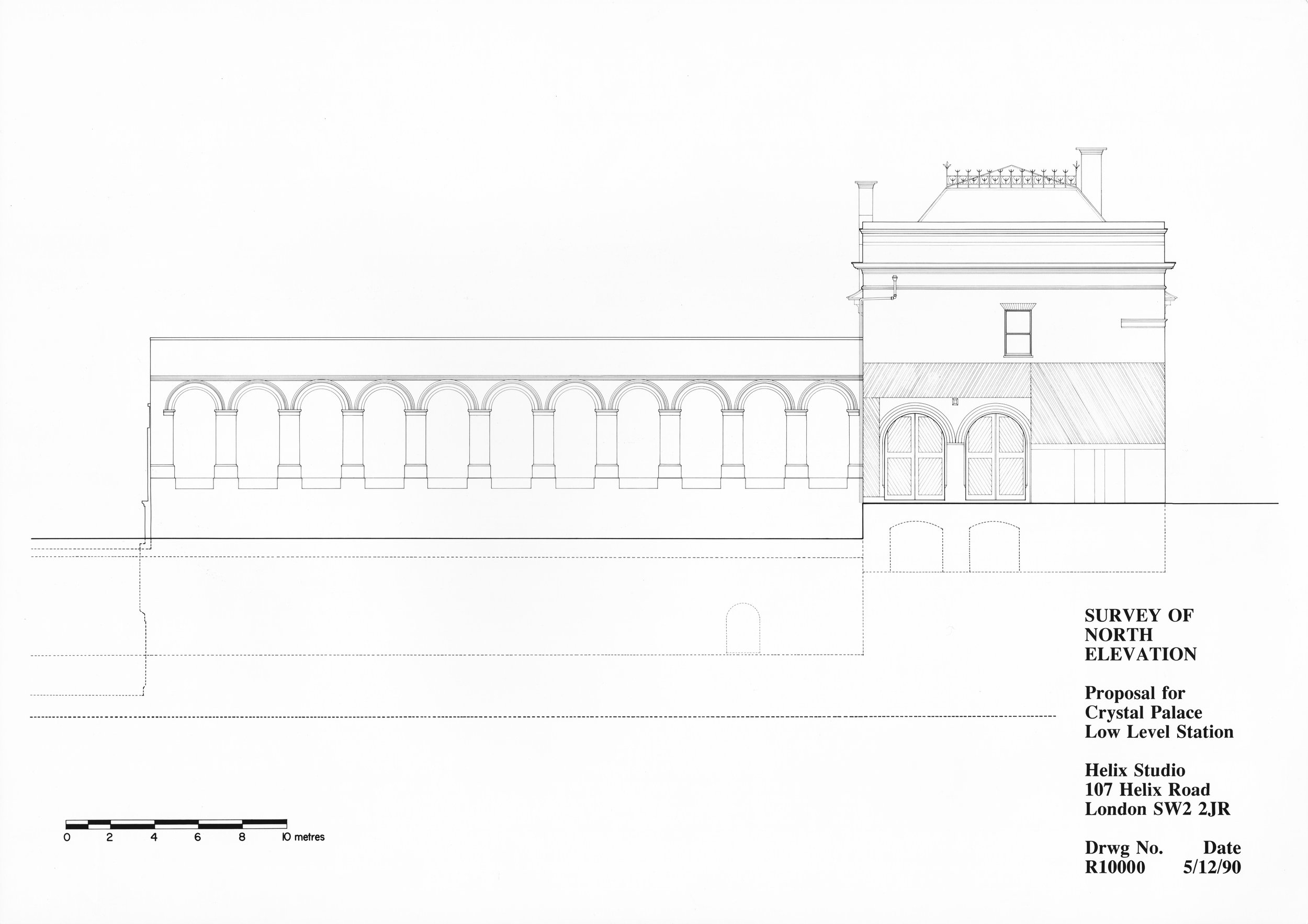Figure 12: Measured Survey Drawing of East Elevation...