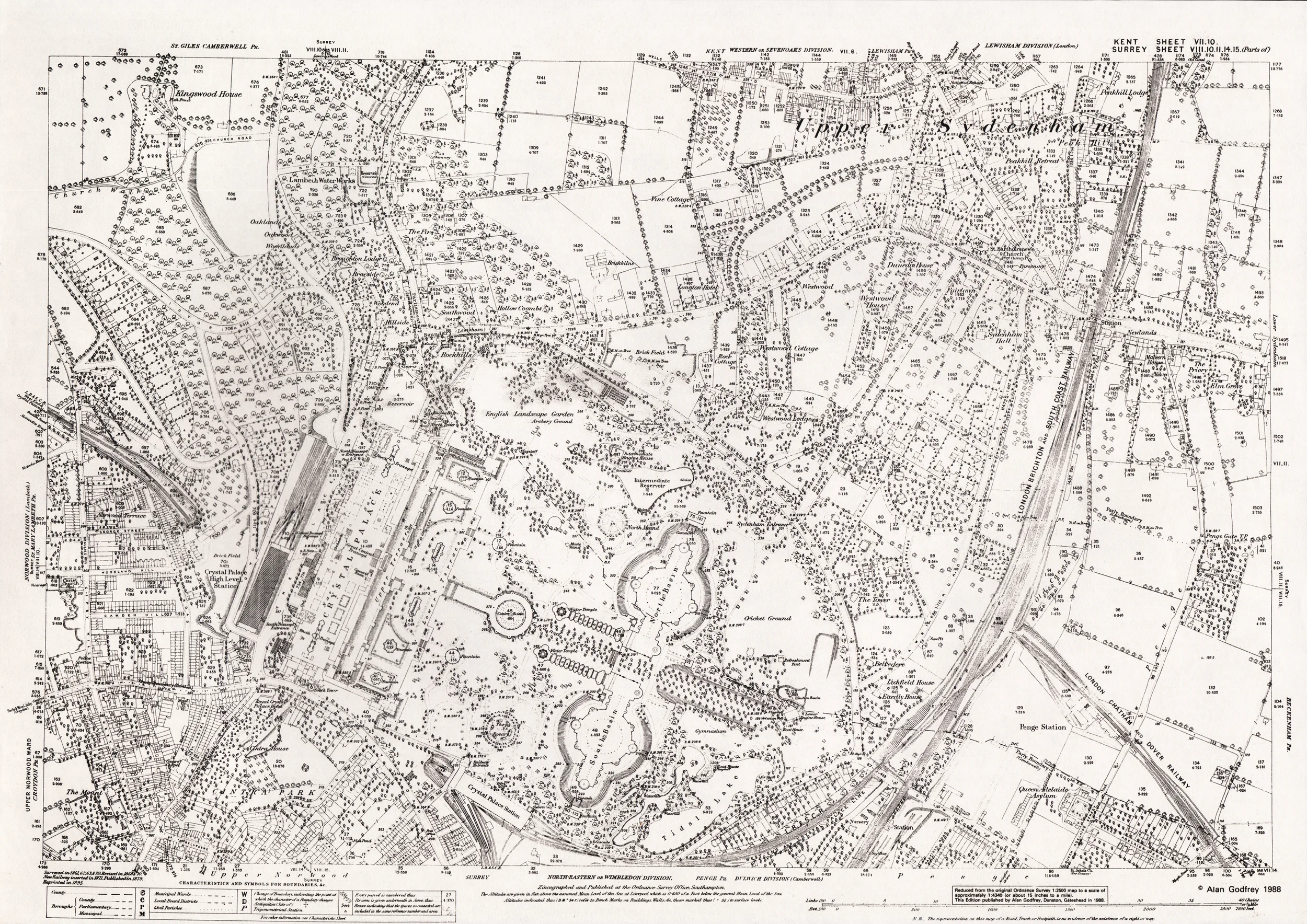 Figure 16: 1871 Ordinance Survey Map of Sydenham Hill.