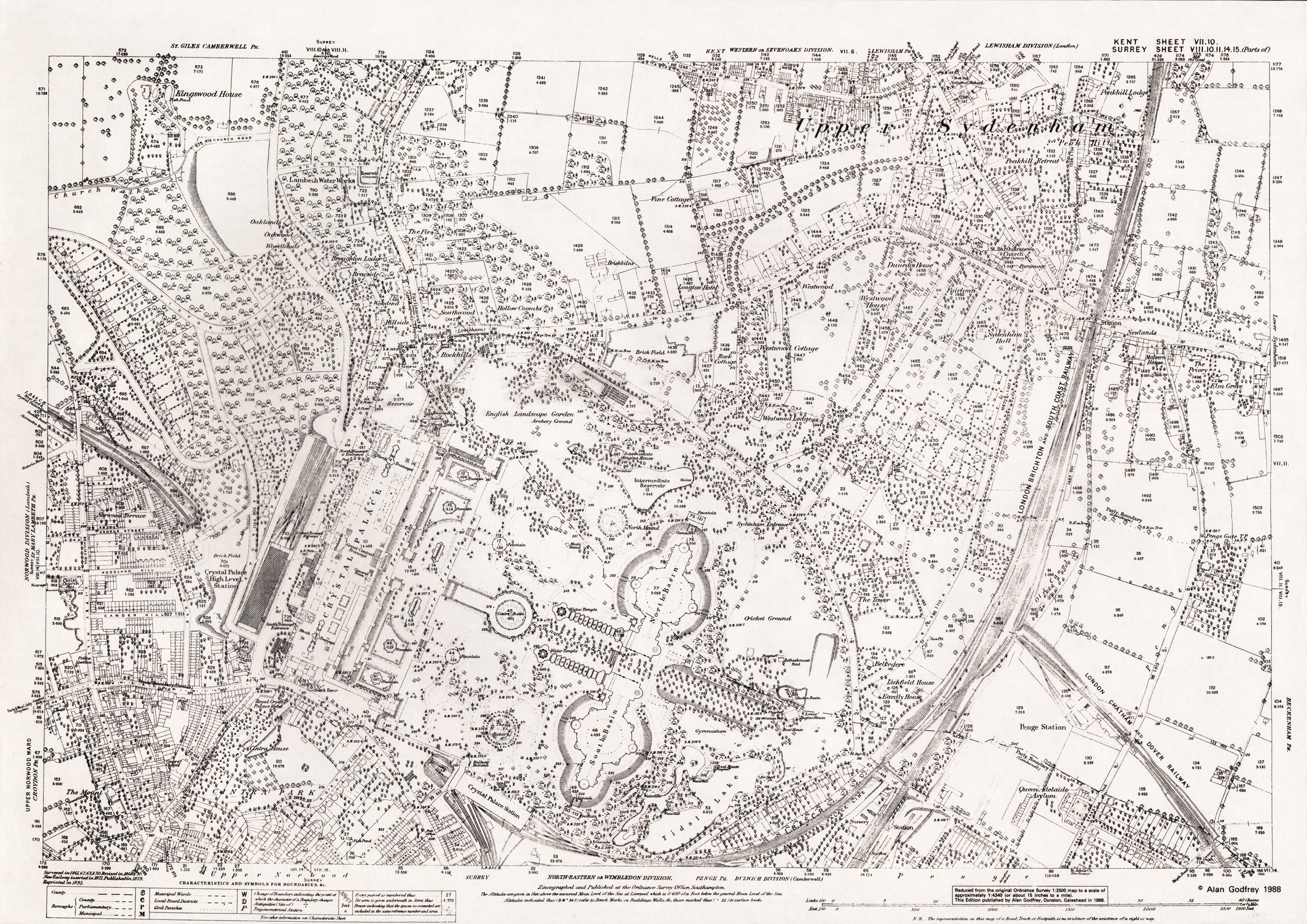 Figure 16: 1871 Ordinance Survey Map of Sydenham Hill.