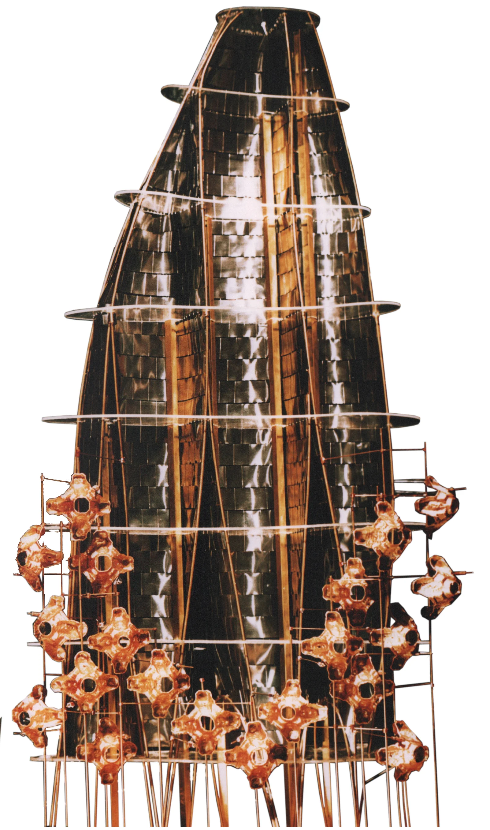 Figure 14: Model scaled at 1:200 of the structure using a white background.