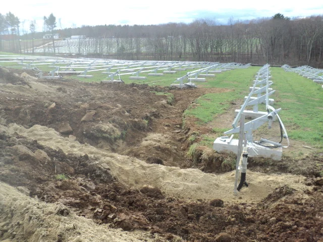 East array LKG East at backfill of conduit trench.JPG