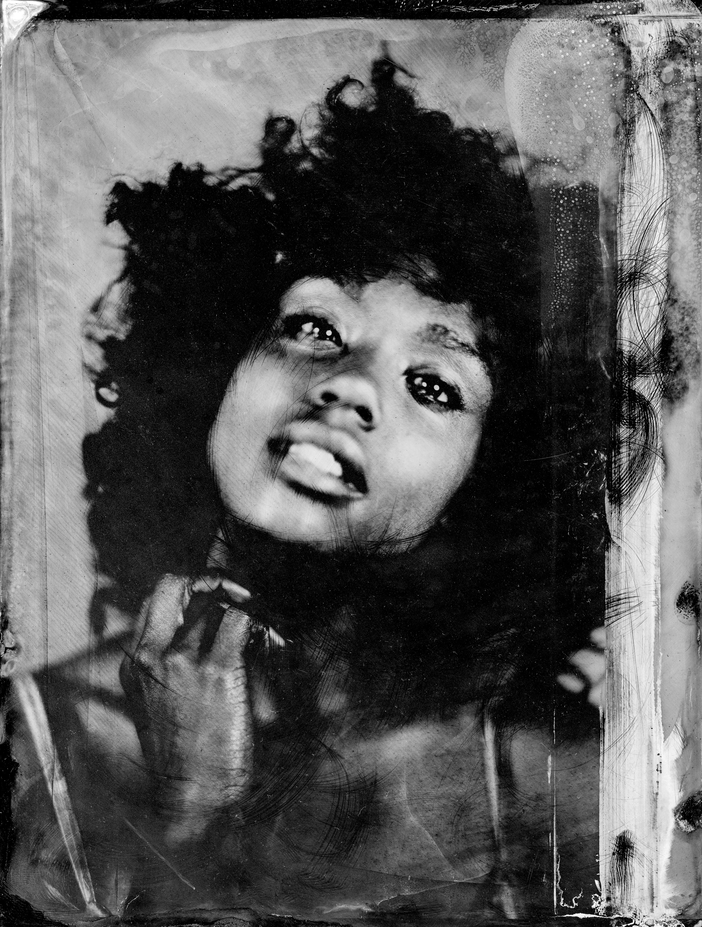 "Amélie", Collodion humide: Tintype 8x10