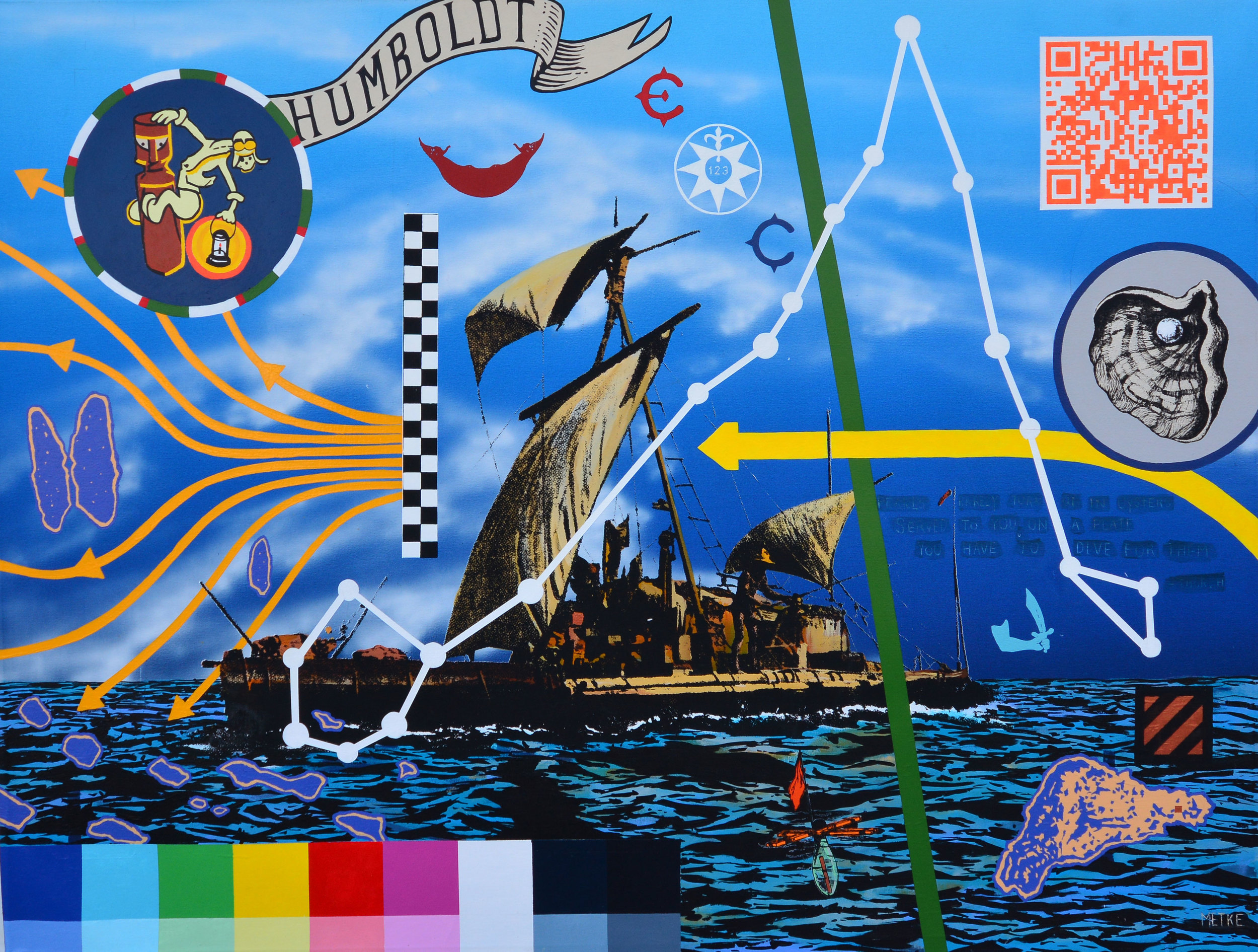 Kon Tiki acrylic on canvas 44 x 59 2014